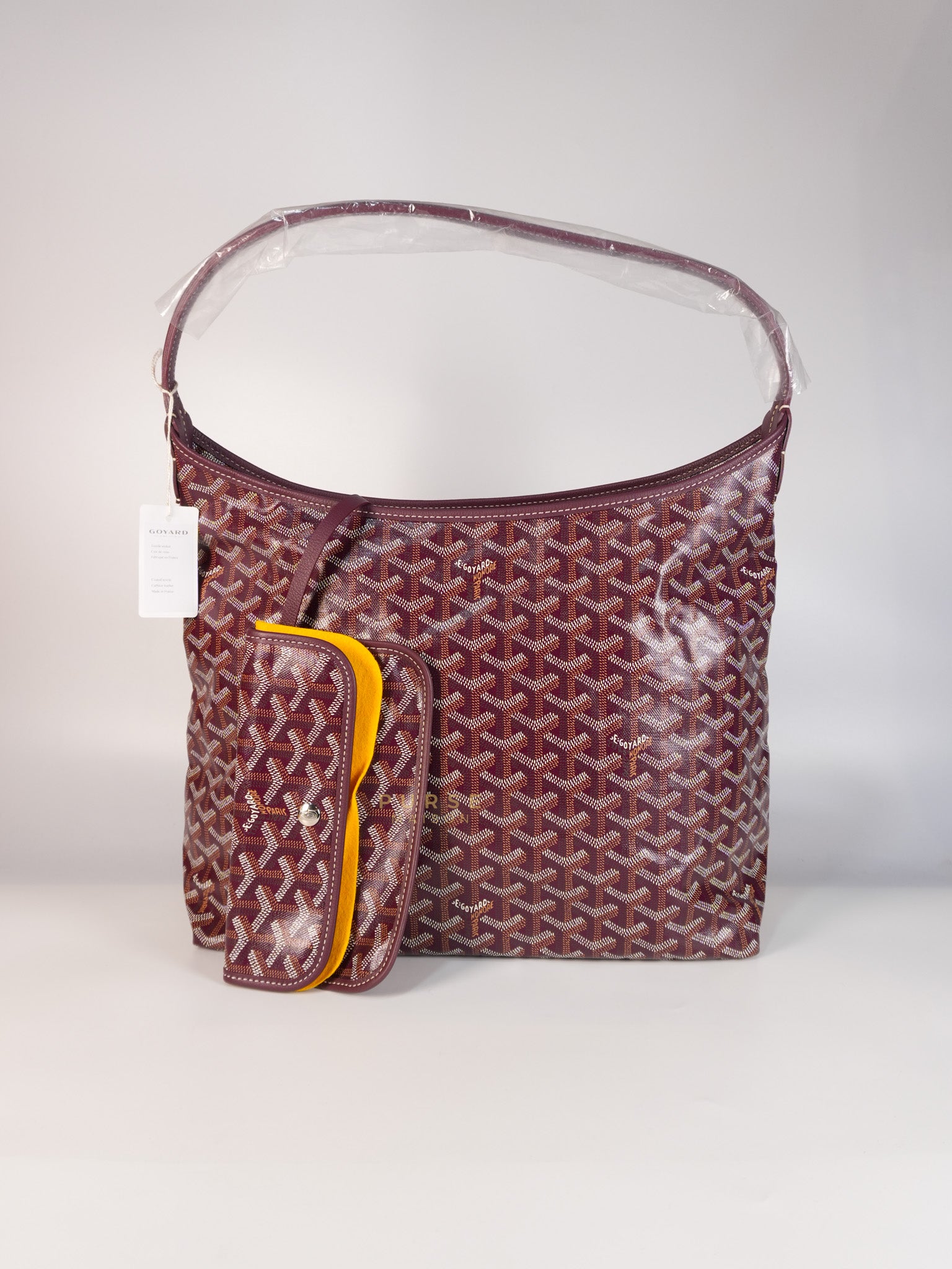 Boheme Hobo Bordeaux in Goyardine Canvas | Purse Maison Luxury Bags Shop