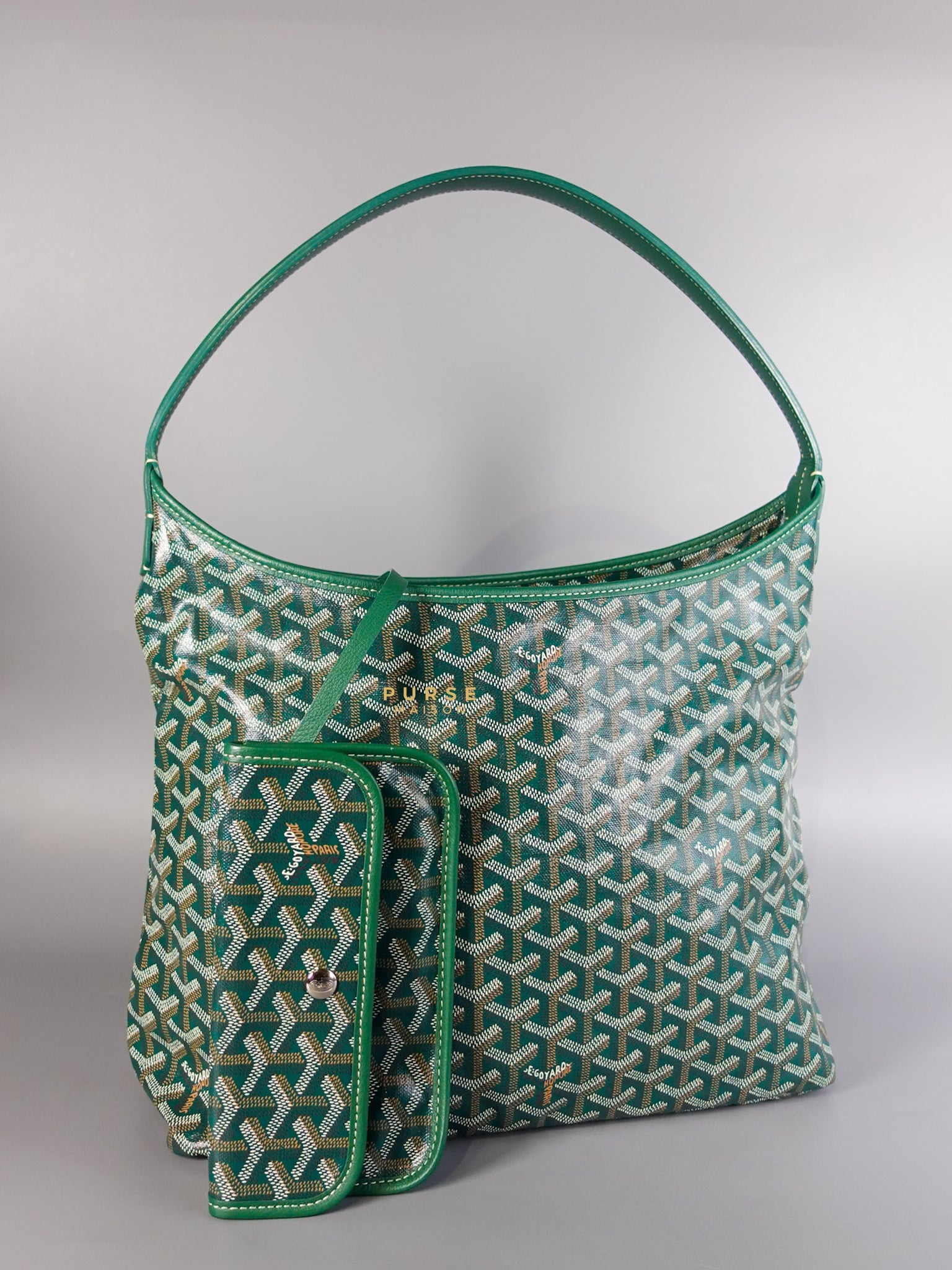 Boheme Hobo PM Bag in Vert (Green) | Purse Maison Luxury Bags Shop