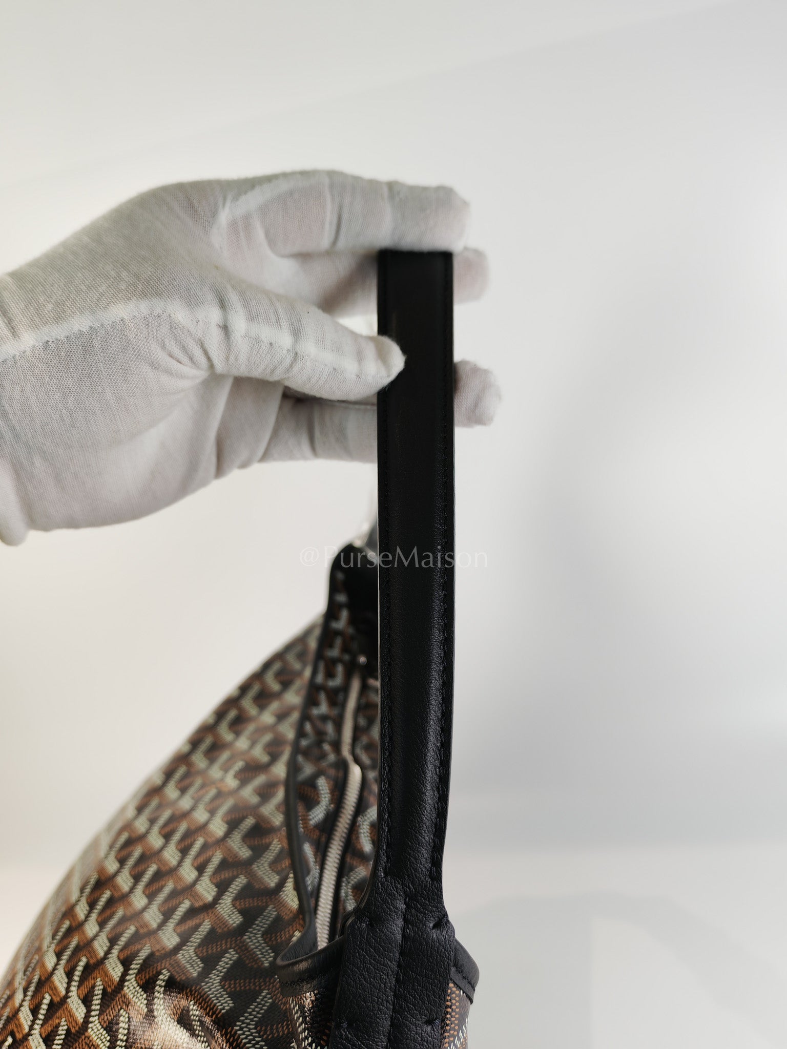 Boheme in Black Goyardine Canvas Hobo Bag | Purse Maison Luxury Bags Shop