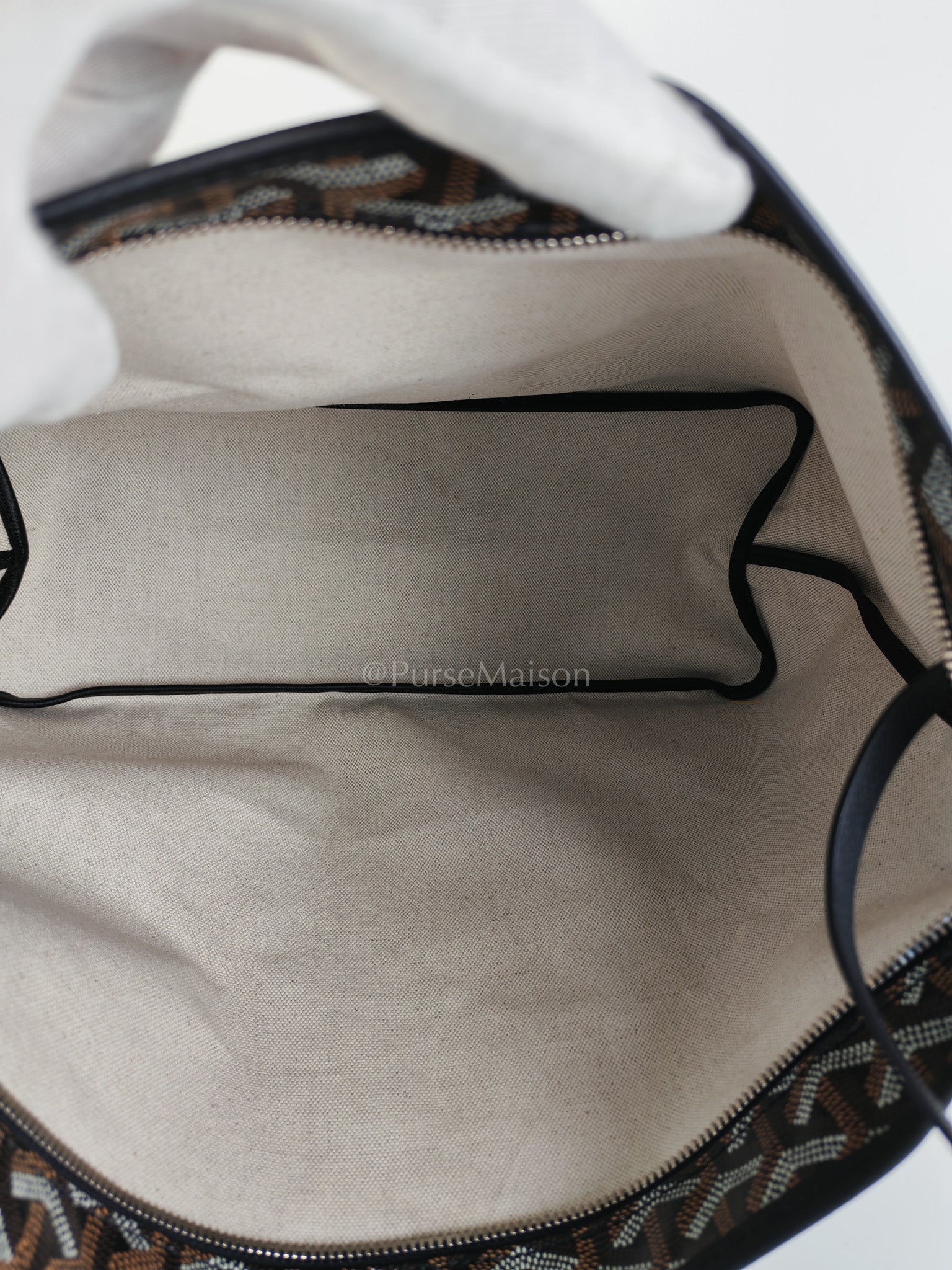 Boheme in Black Goyardine Canvas Hobo Bag | Purse Maison Luxury Bags Shop