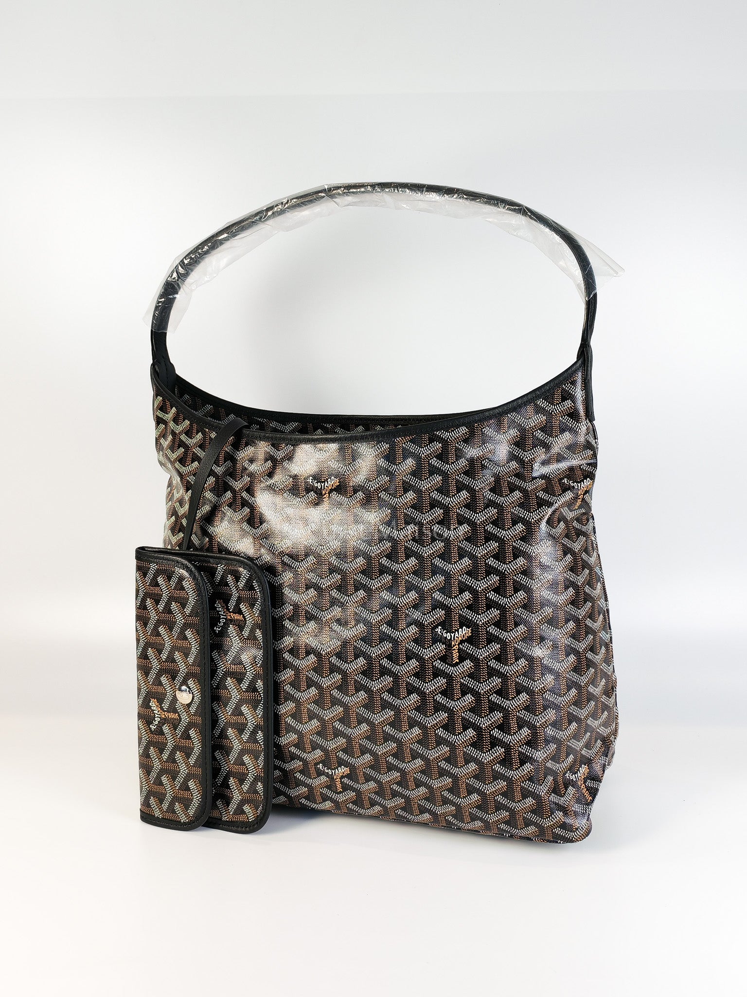 Boheme in Black Goyardine Canvas Hobo Bag | Purse Maison Luxury Bags Shop