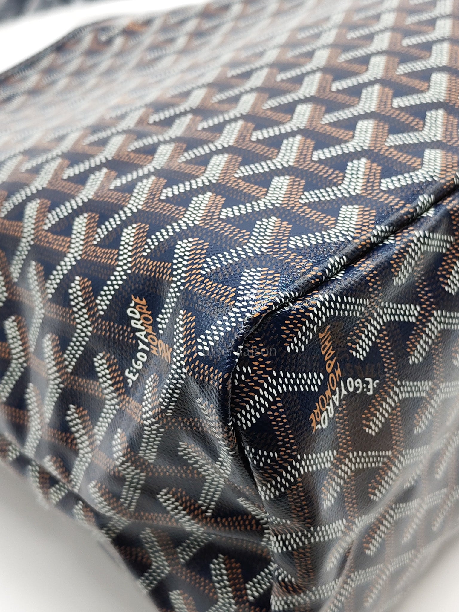 Boheme in Navy Blue Goyardine Canvas | Purse Maison Luxury Bags Shop