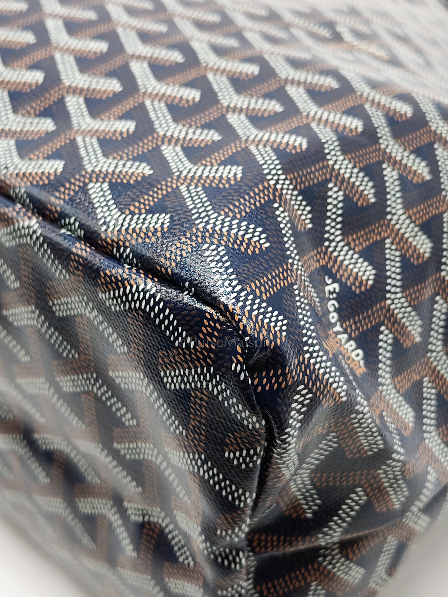 Boheme in Navy Blue Goyardine Canvas | Purse Maison Luxury Bags Shop