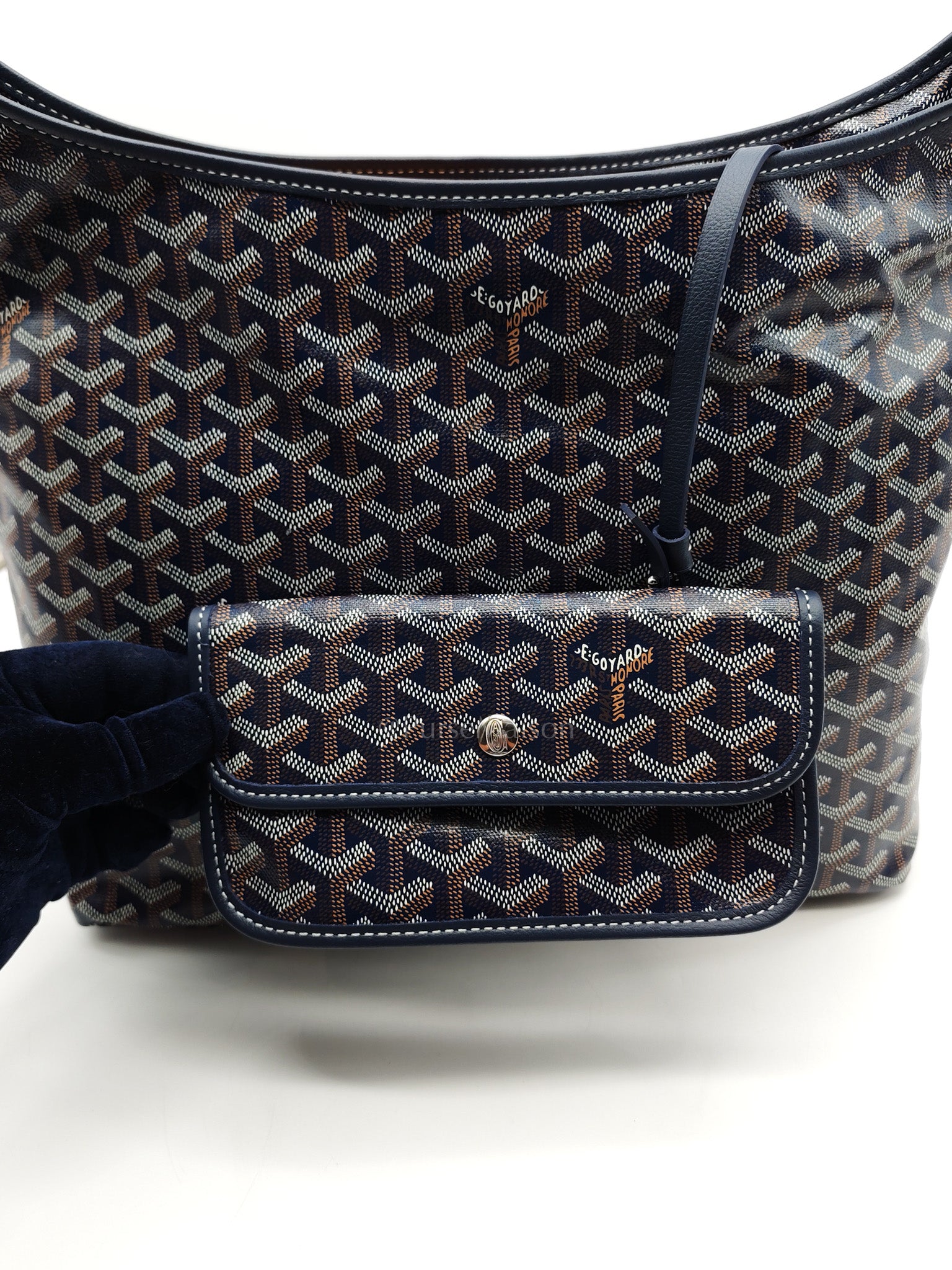 Boheme in Navy Blue Goyardine Canvas | Purse Maison Luxury Bags Shop