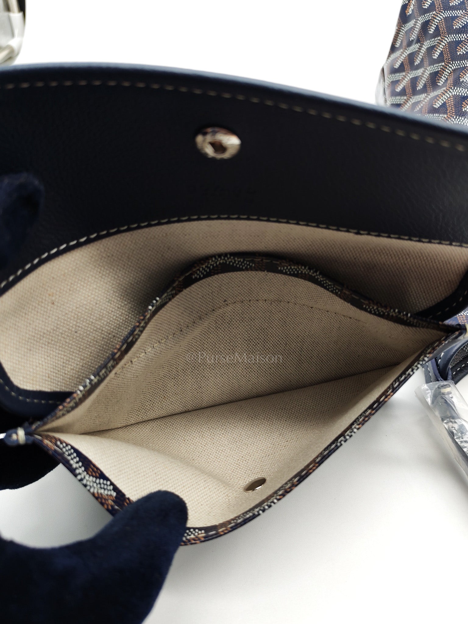 Boheme in Navy Blue Goyardine Canvas | Purse Maison Luxury Bags Shop