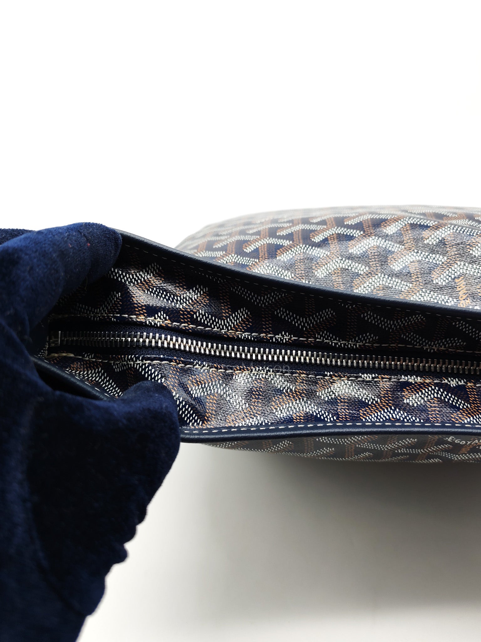Boheme in Navy Blue Goyardine Canvas | Purse Maison Luxury Bags Shop