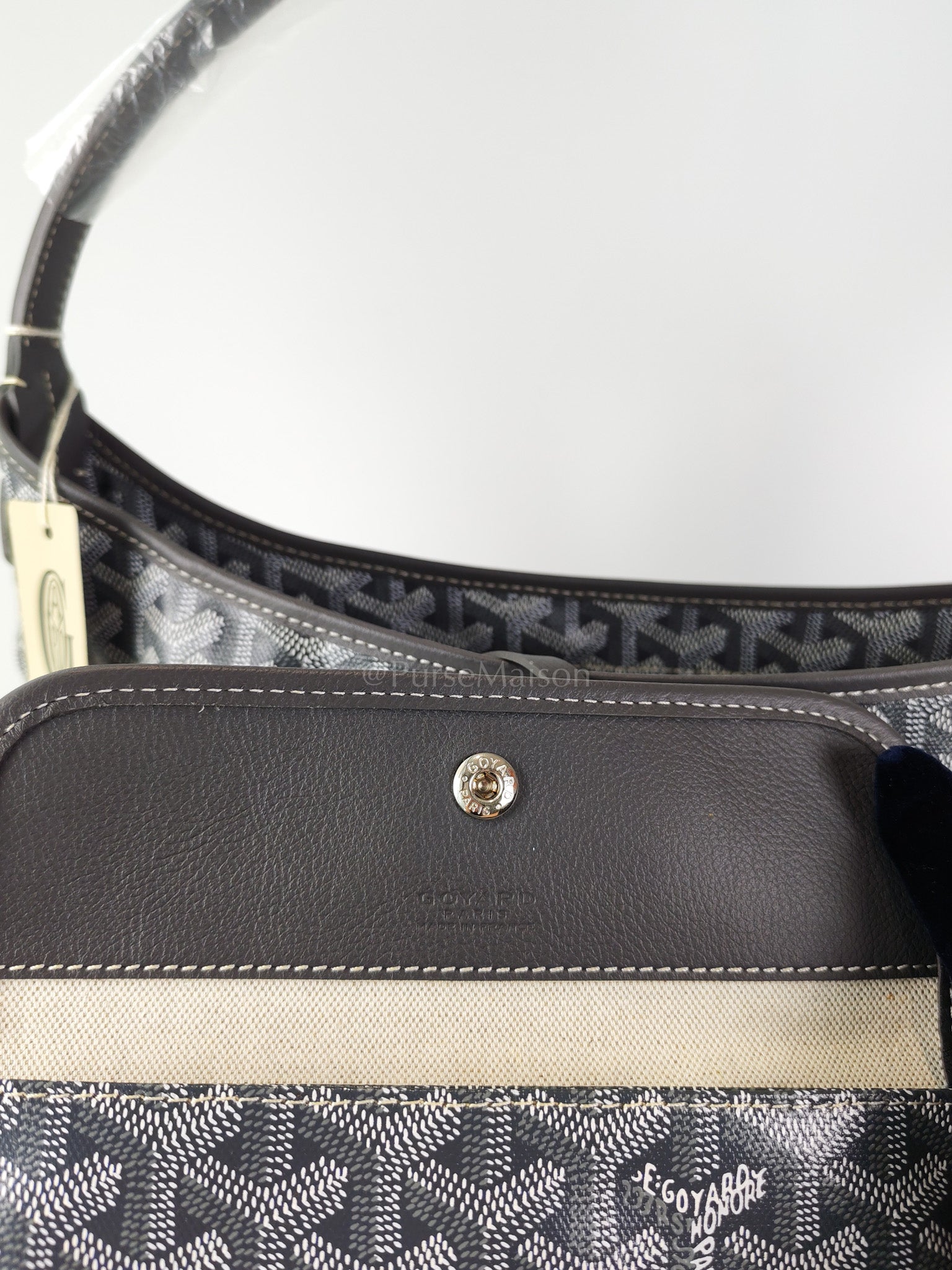 Boheme PM in Gray Goyardine Canvas | Purse Maison Luxury Bags Shop