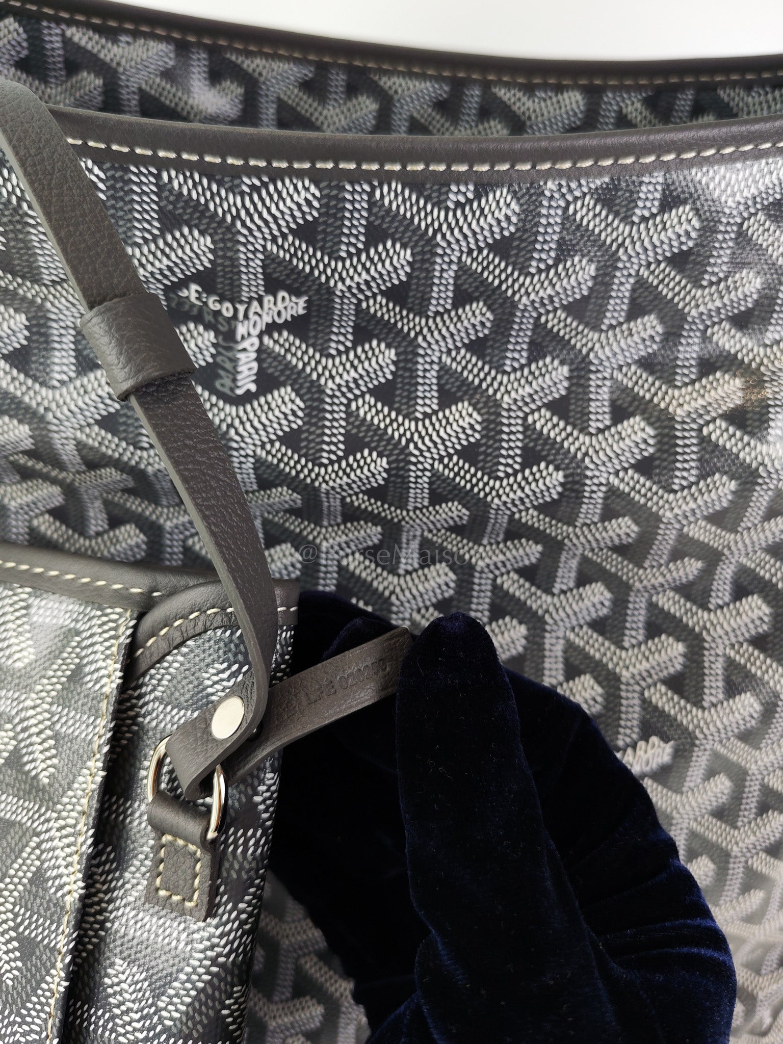 Boheme PM in Gray Goyardine Canvas | Purse Maison Luxury Bags Shop