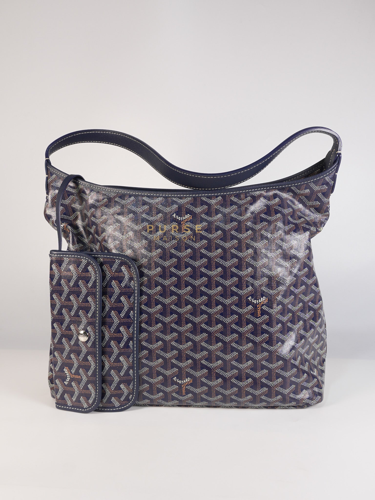 Boheme PM in Navy Blue Goyardine Canvas | Purse Maison Luxury Bags Shop