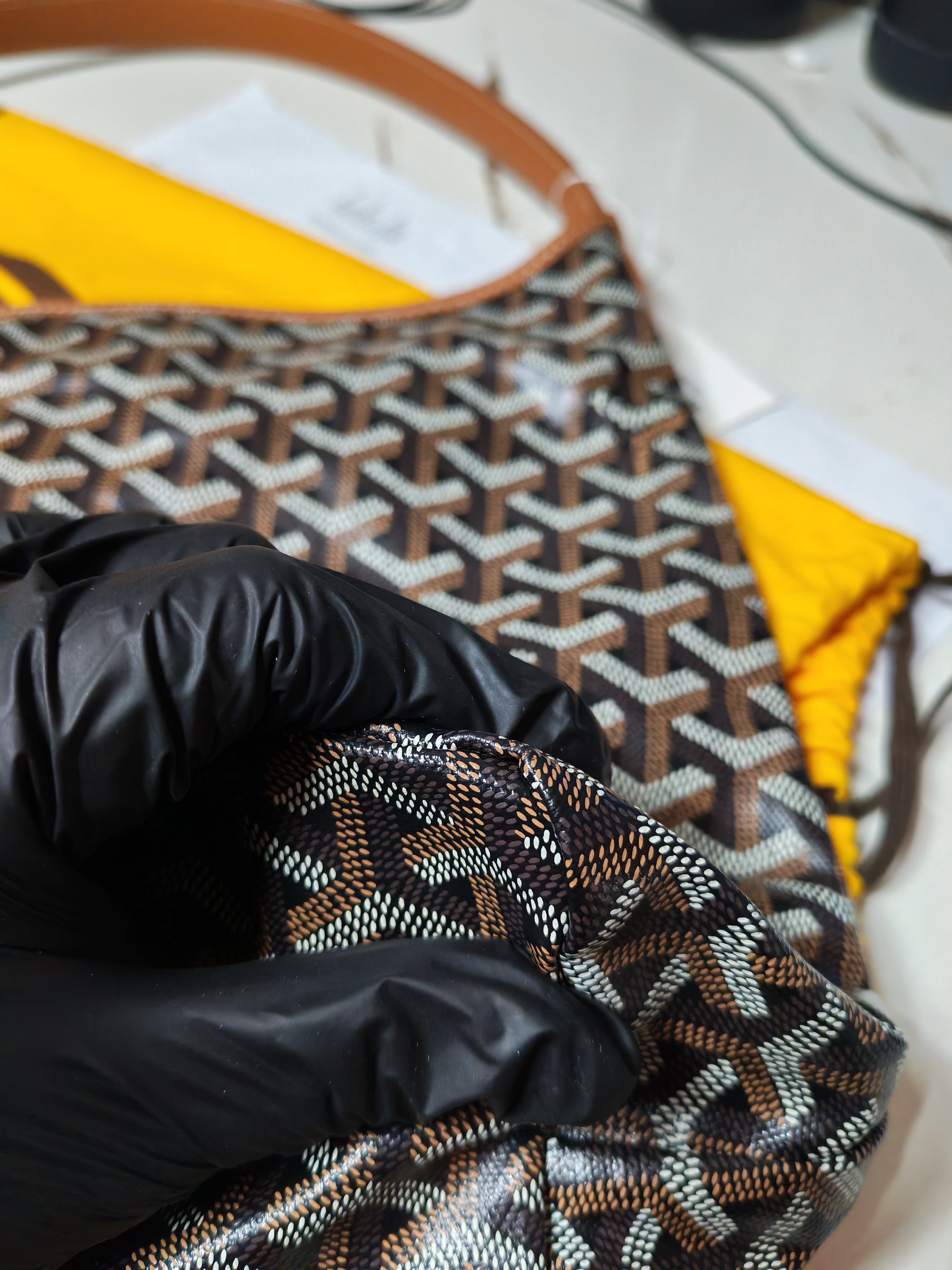 Boheme PM Tan in Goyardine Canvas | Purse Maison Luxury Bags Shop