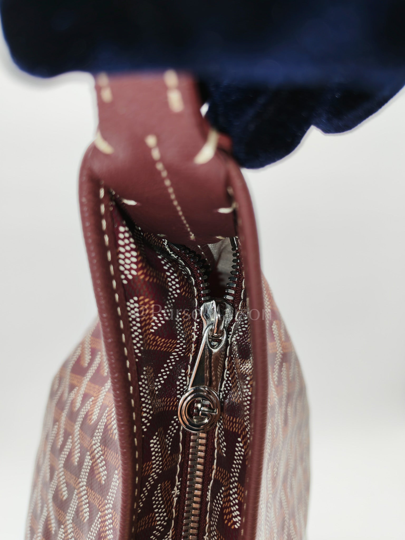 Boheme Hobo Bag PM in Burgundy Goyardine Goated Canvas