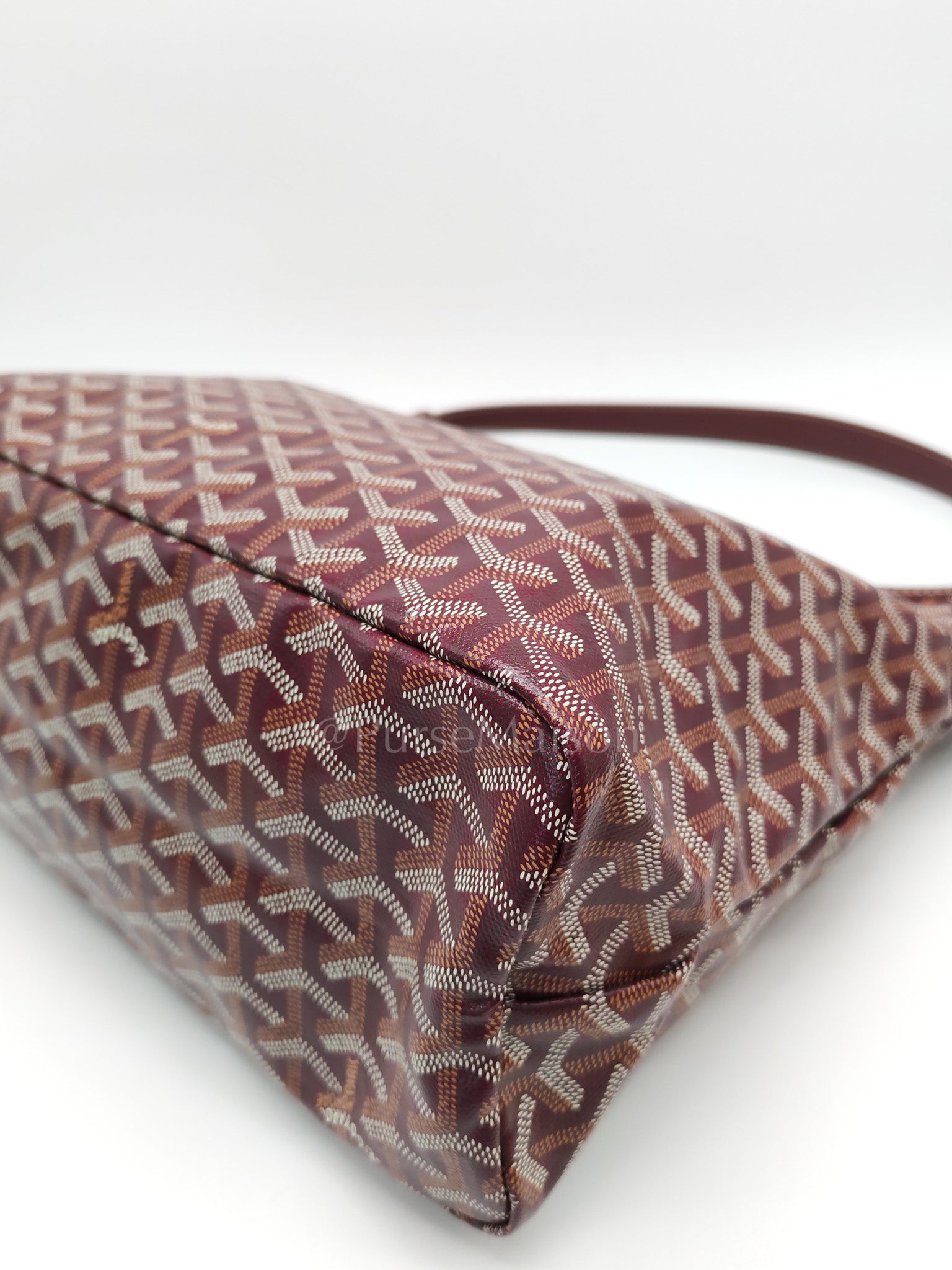 Boheme Hobo Bag PM in Burgundy Goyardine Goated Canvas