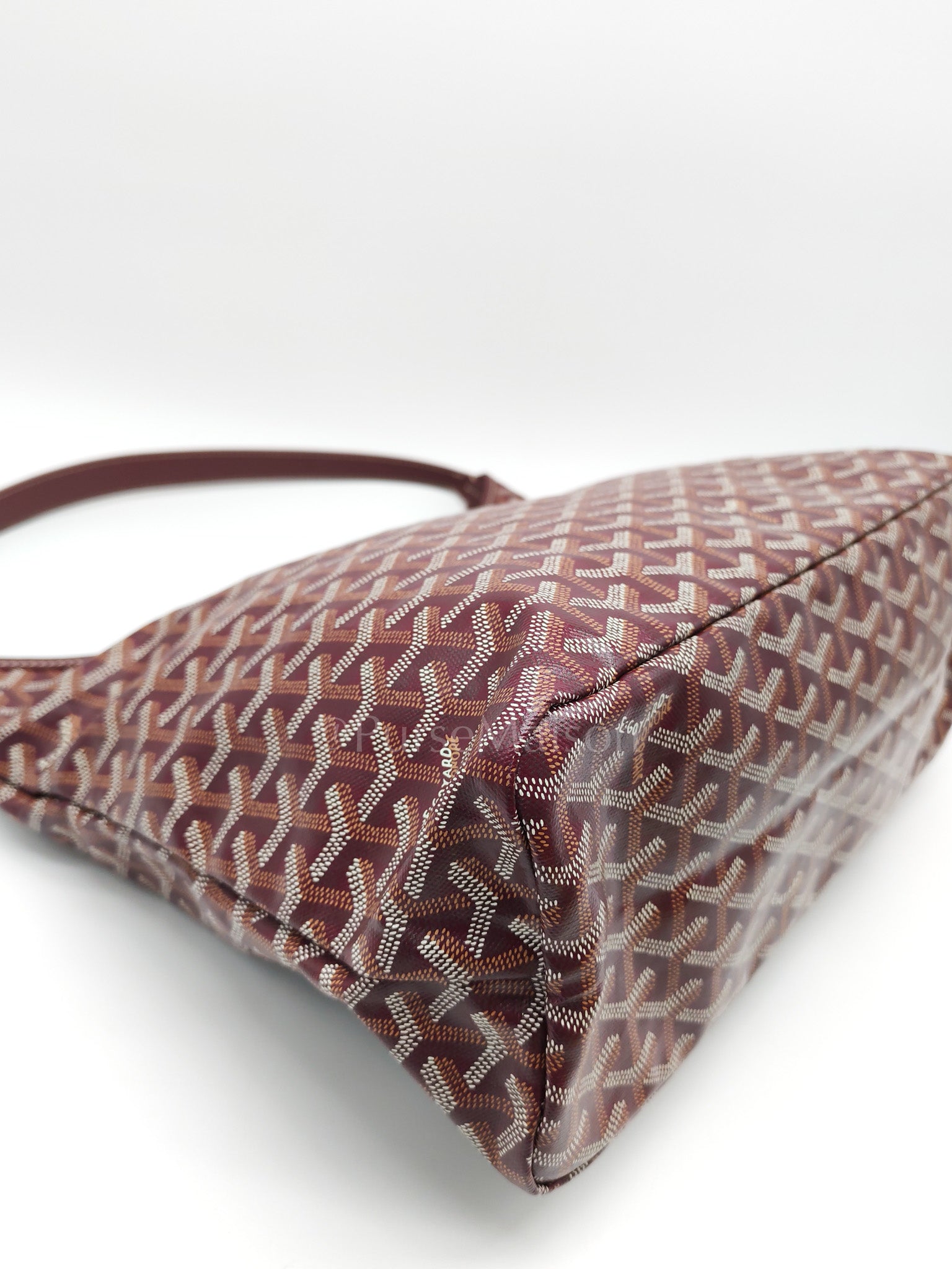 Boheme Hobo Bag PM in Burgundy Goyardine Goated Canvas
