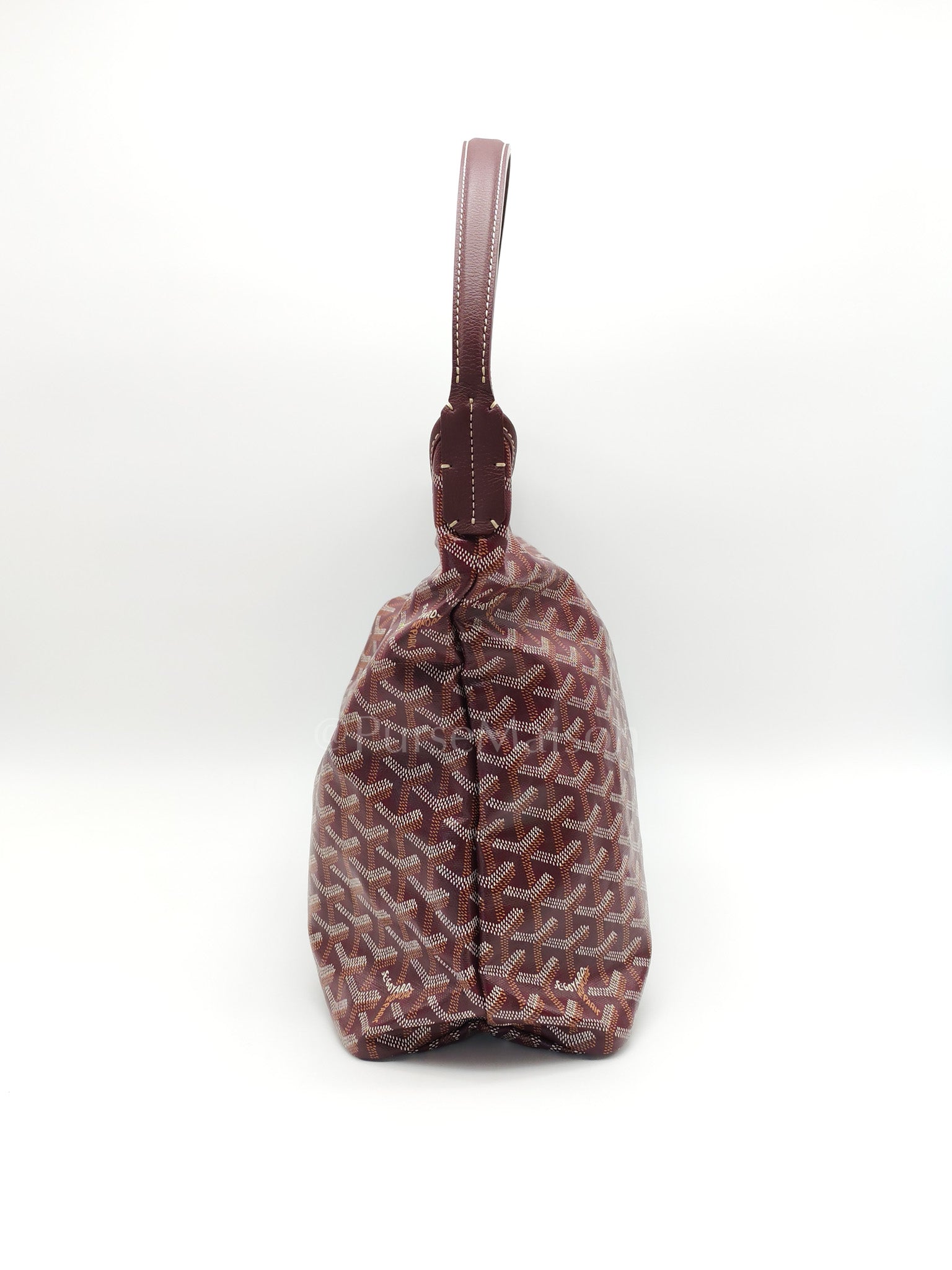 Boheme Hobo Bag PM in Burgundy Goyardine Goated Canvas