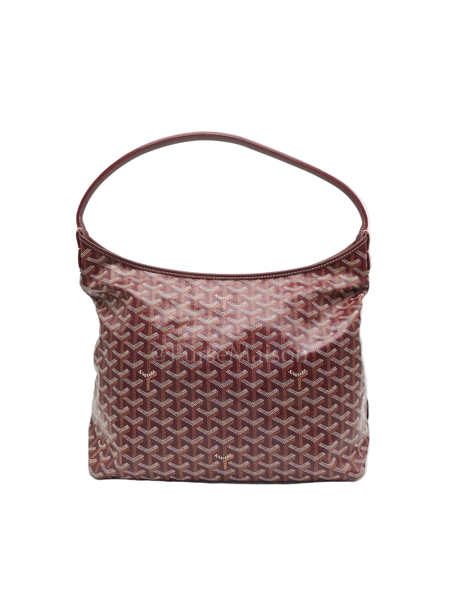 Boheme Hobo Bag PM in Burgundy Goyardine Goated Canvas