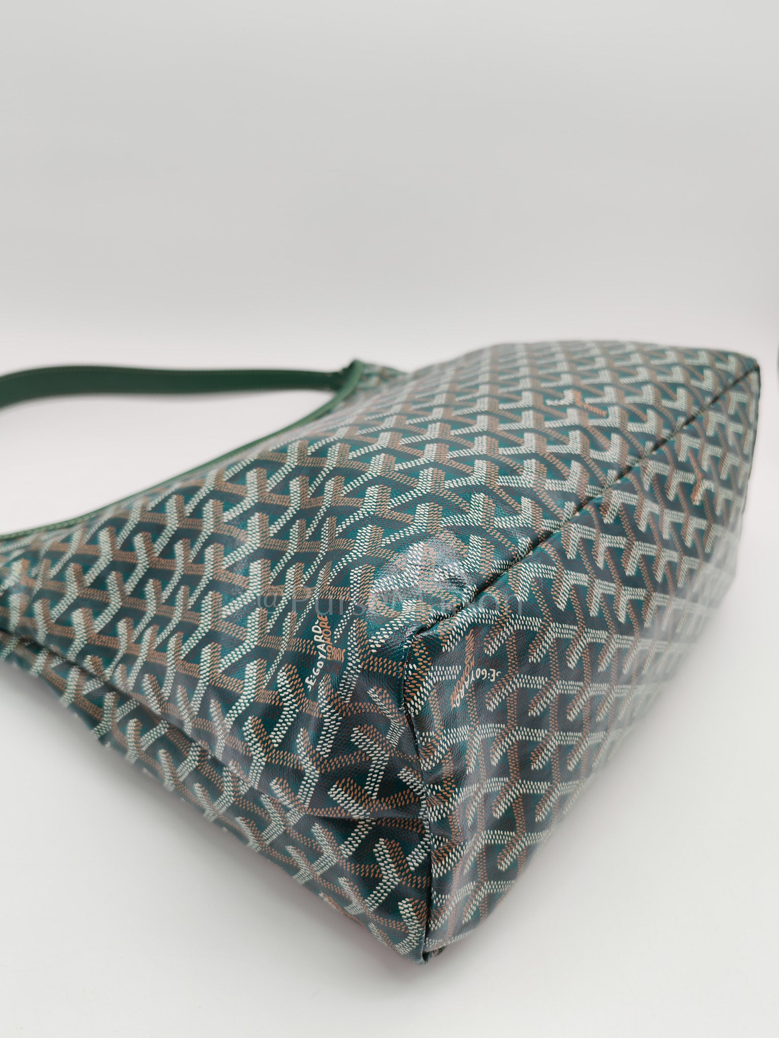 Boheme Hobo Bag PM in Green Coeur Goyardine Coated Canvas