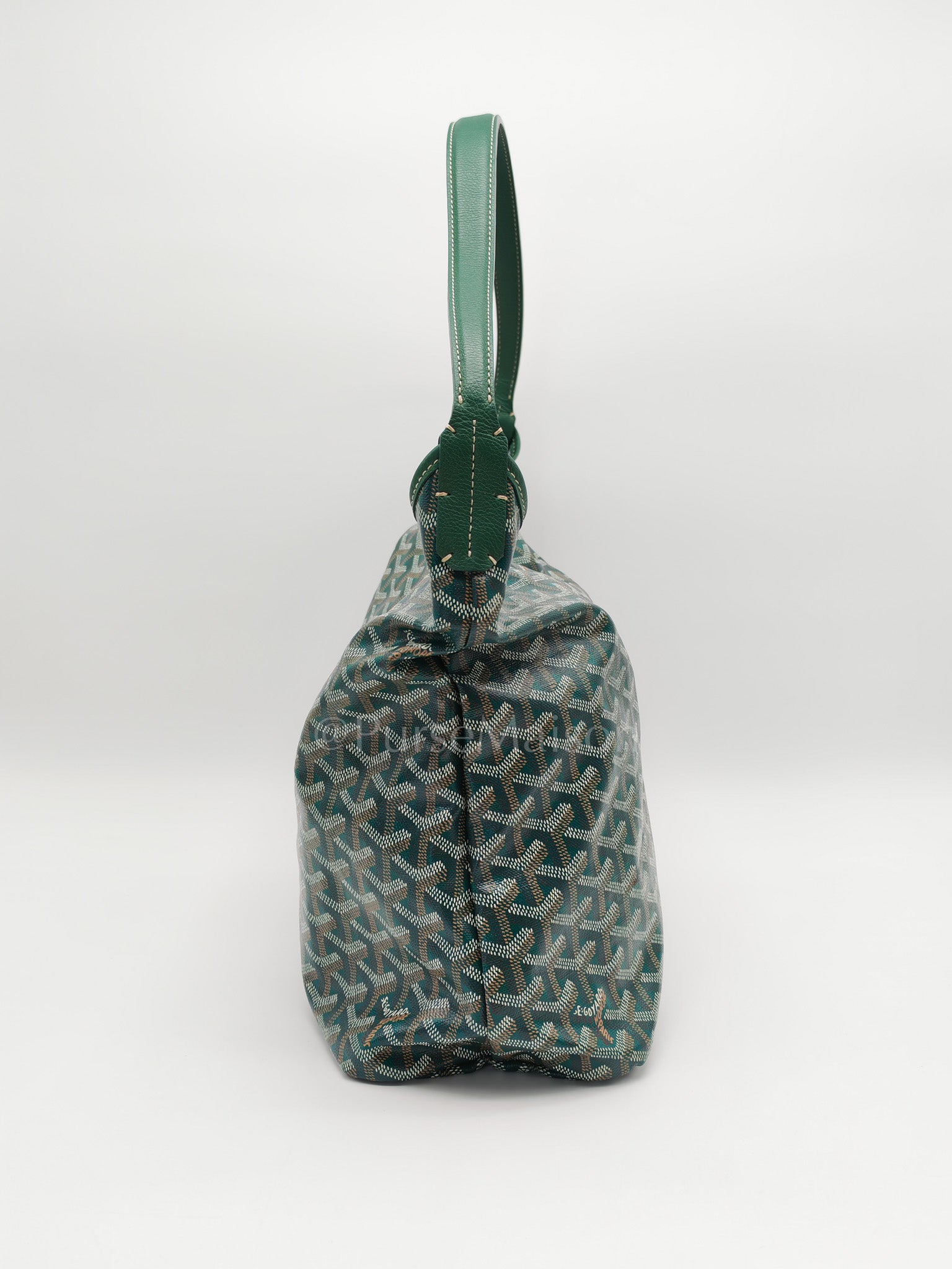Boheme Hobo Bag PM in Green Coeur Goyardine Coated Canvas