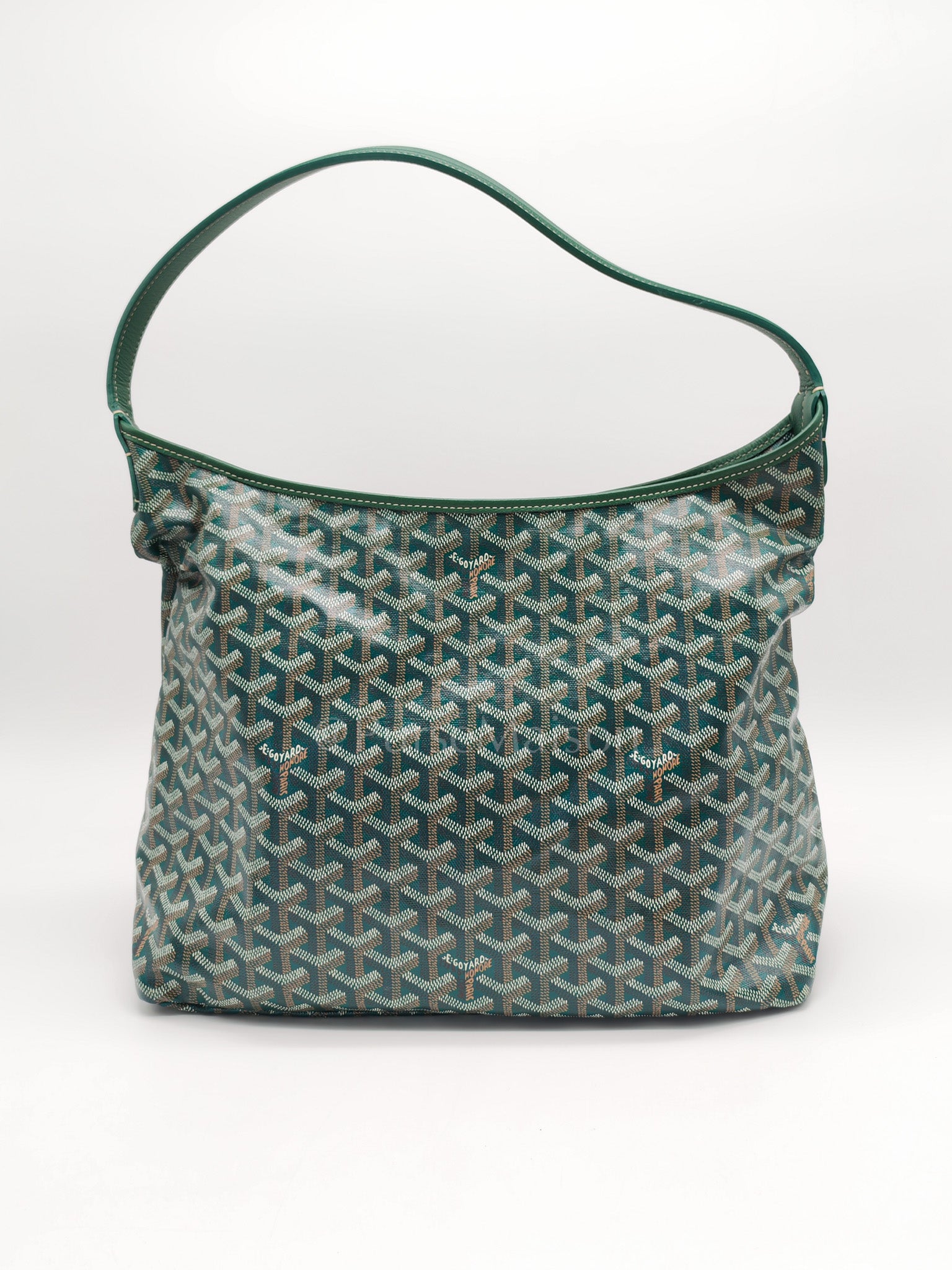 Boheme Hobo Bag PM in Green Coeur Goyardine Coated Canvas