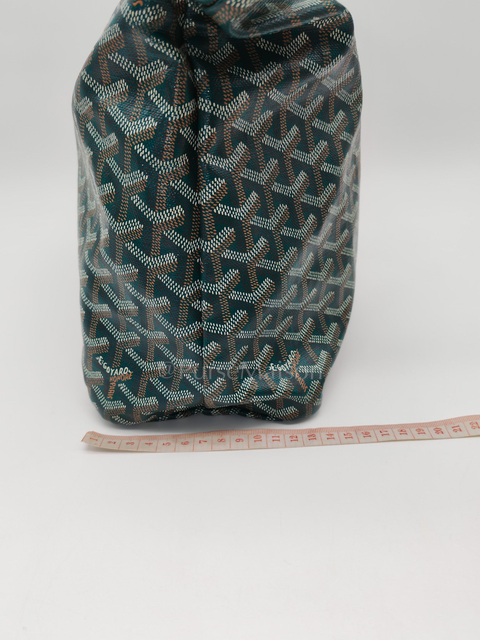 Boheme Hobo Bag PM in Green Coeur Goyardine Coated Canvas