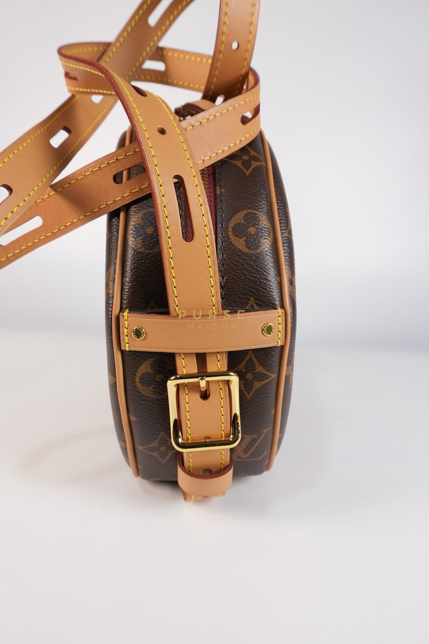 Boite Chapeau Souple MM Bag in Monogram Canvas & Gold Hardware (Microchip) | Purse Maison Luxury Bags Shop