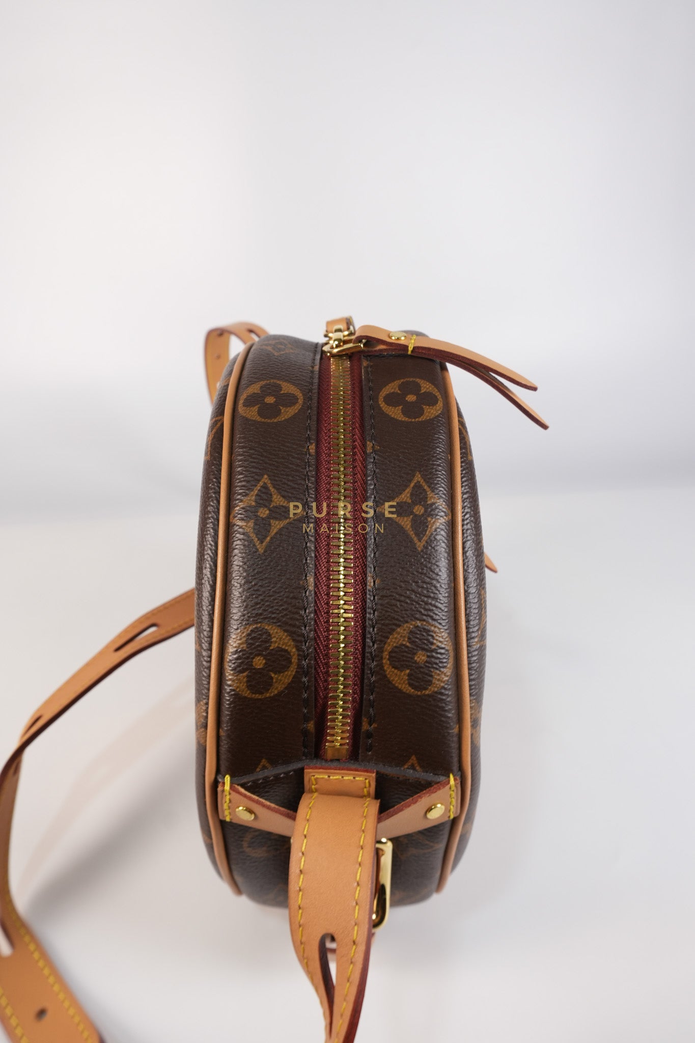 Boite Chapeau Souple MM Bag in Monogram Canvas & Gold Hardware (Microchip) | Purse Maison Luxury Bags Shop