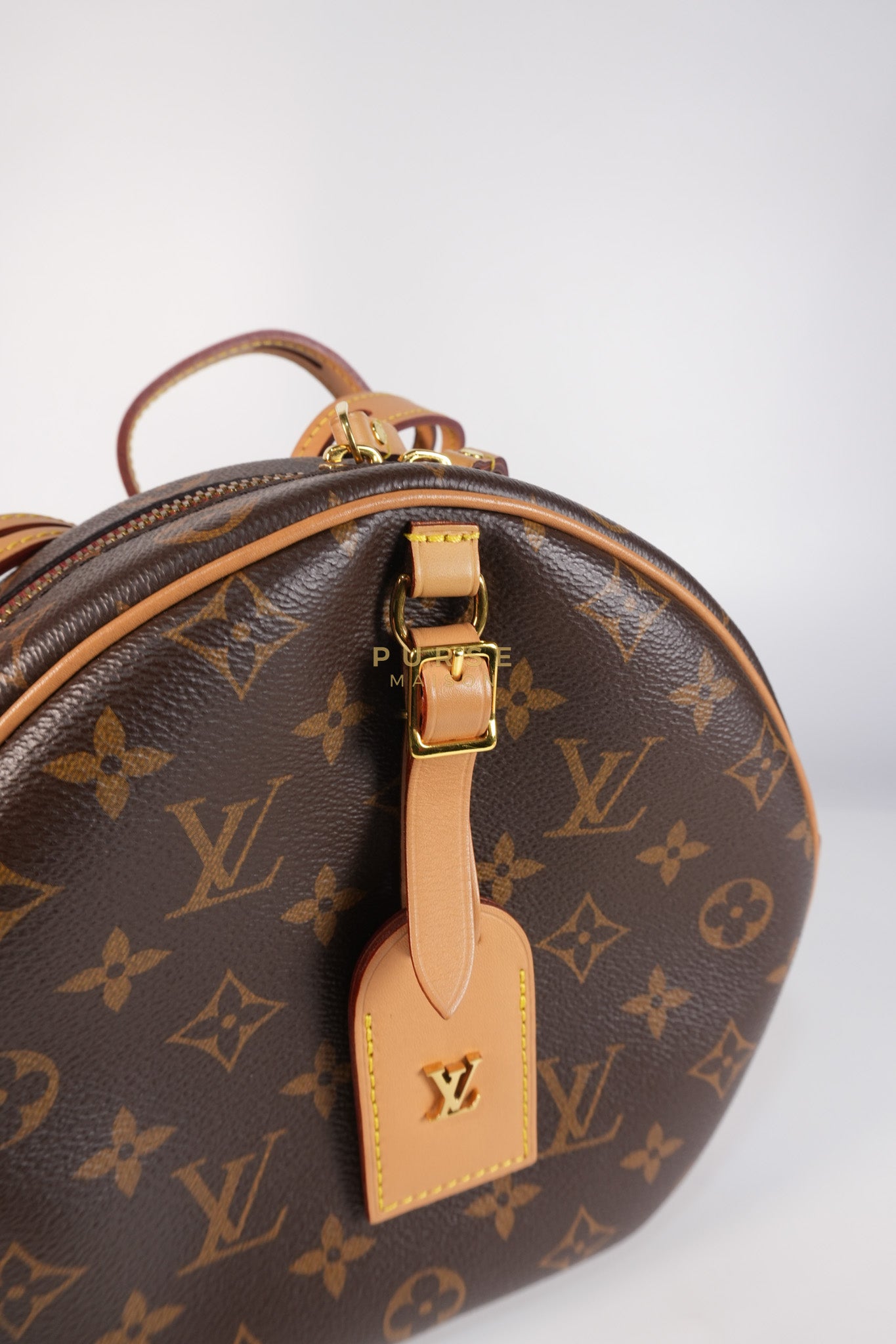 Boite Chapeau Souple MM Bag in Monogram Canvas & Gold Hardware (Microchip) | Purse Maison Luxury Bags Shop