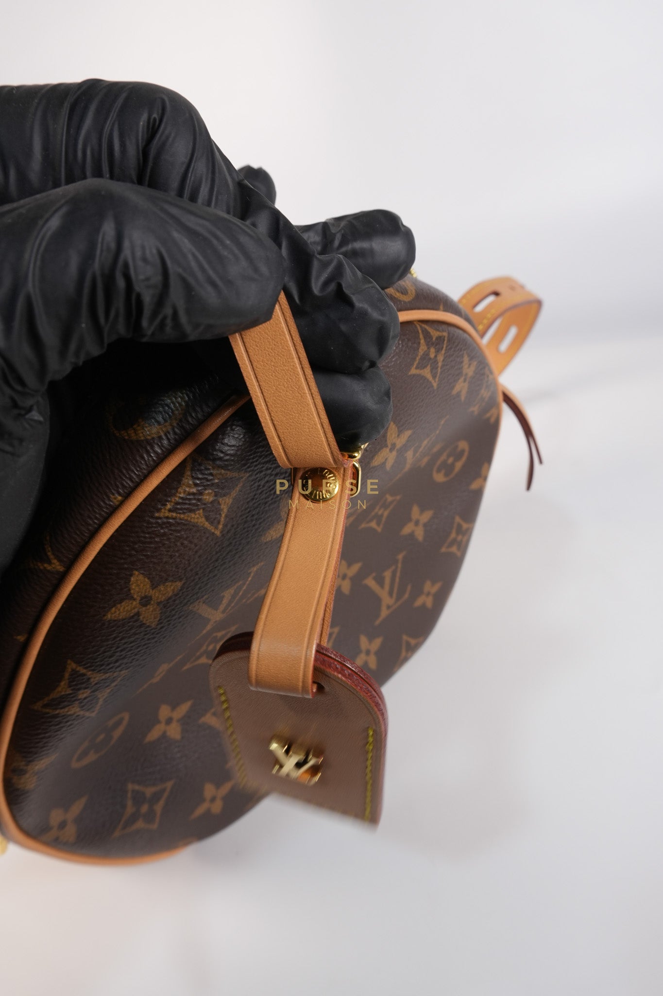Boite Chapeau Souple MM Bag in Monogram Canvas & Gold Hardware (Microchip) | Purse Maison Luxury Bags Shop