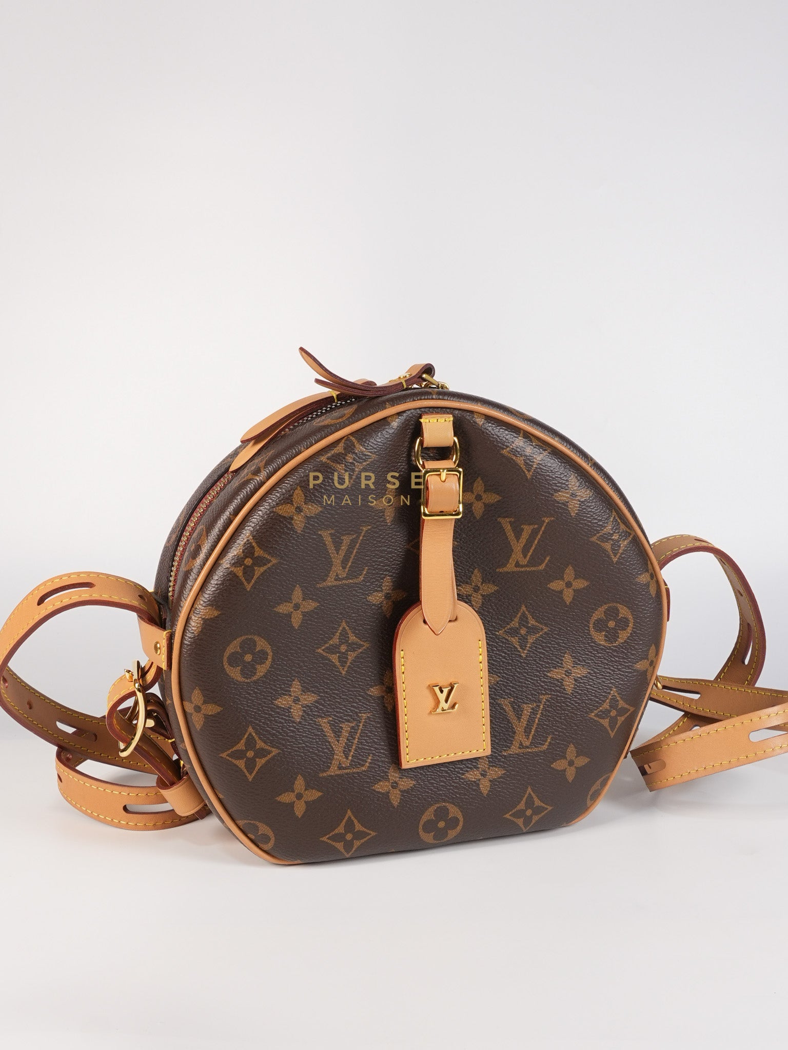 Boite Chapeau Souple MM Bag in Monogram Canvas & Gold Hardware (Microchip) | Purse Maison Luxury Bags Shop