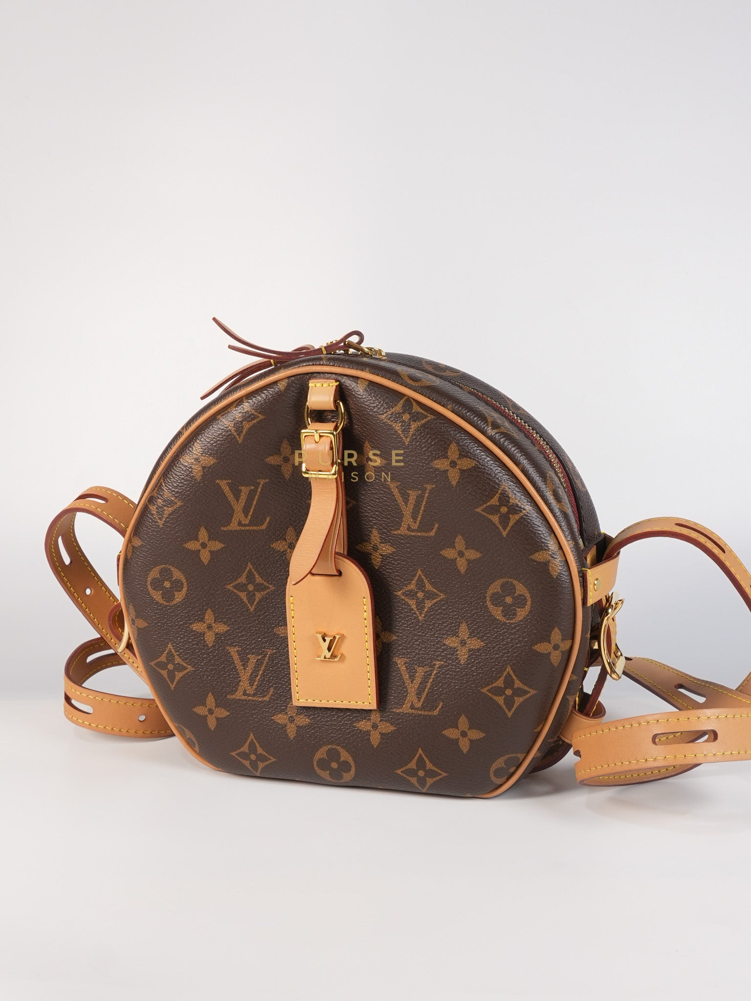 Boite Chapeau Souple MM Bag in Monogram Canvas & Gold Hardware (Microchip) | Purse Maison Luxury Bags Shop