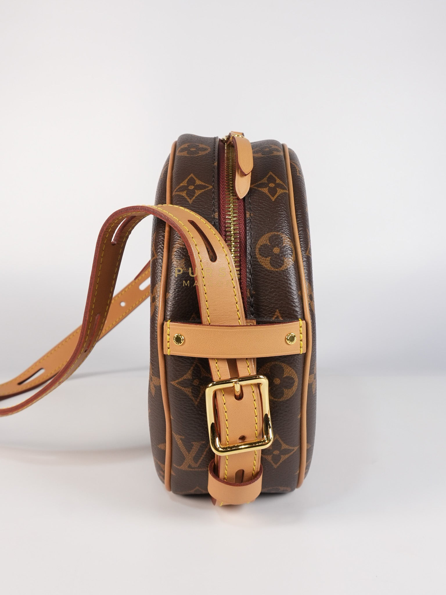 Boite Chapeau Souple MM Bag in Monogram Canvas & Gold Hardware (Microchip) | Purse Maison Luxury Bags Shop