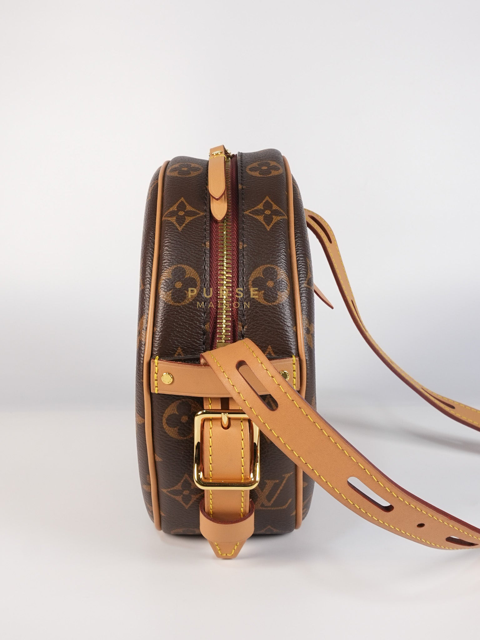 Boite Chapeau Souple MM Bag in Monogram Canvas & Gold Hardware (Microchip) | Purse Maison Luxury Bags Shop