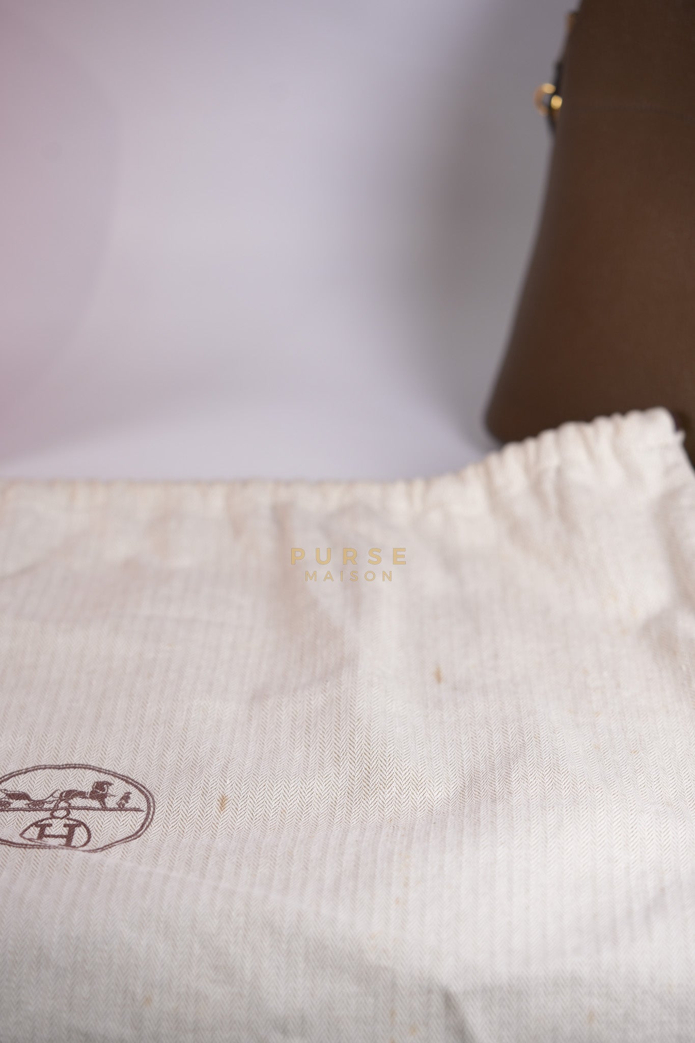 Bolide 35 in Dark Toupe Chèvre Mysore Leather Gold Hardware Stamp F Square(2002) | Purse Maison Luxury Bags Shop