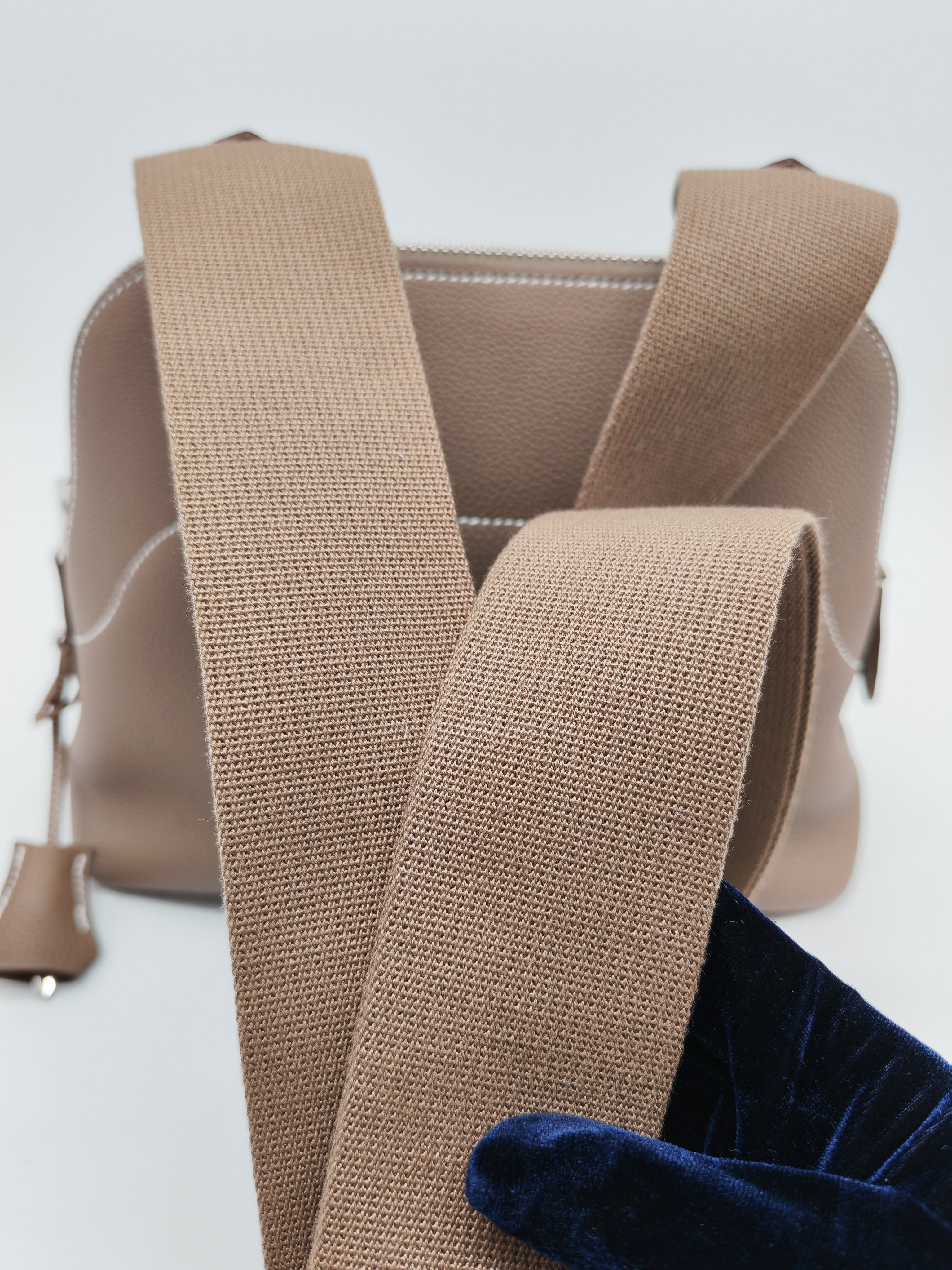 Bolide Messenger in Etoupe Evercolor Leather and Palladium Hardwarde Stamp K (2025) | Purse Maison Luxury Bags Shop