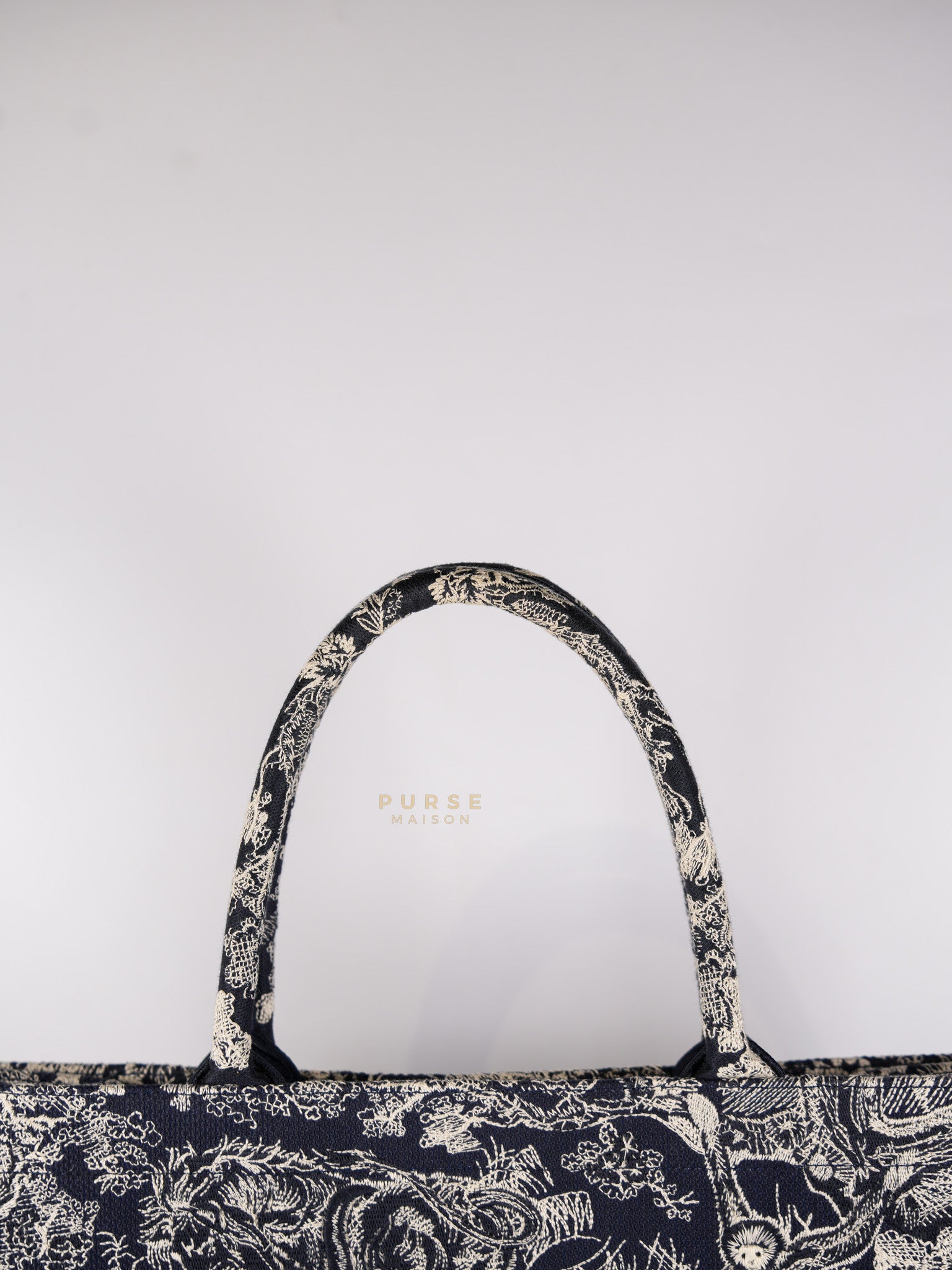 Book Tote Bag Large in Blue | Purse Maison Luxury Bags Shop