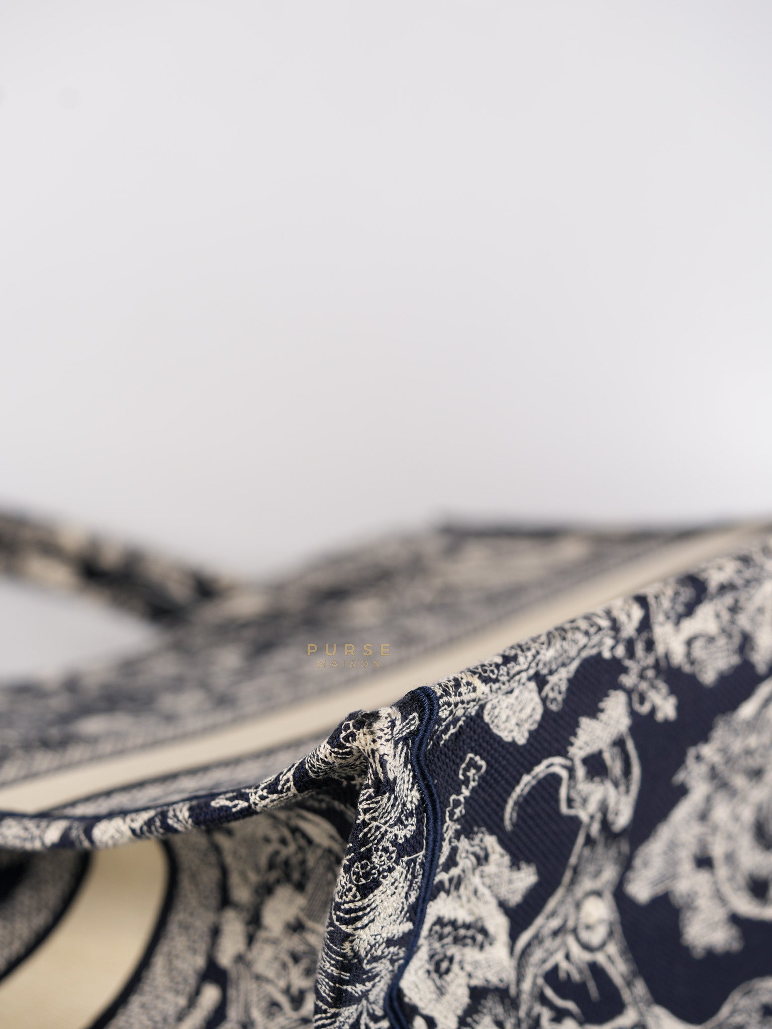 Book Tote Bag Large in Blue | Purse Maison Luxury Bags Shop