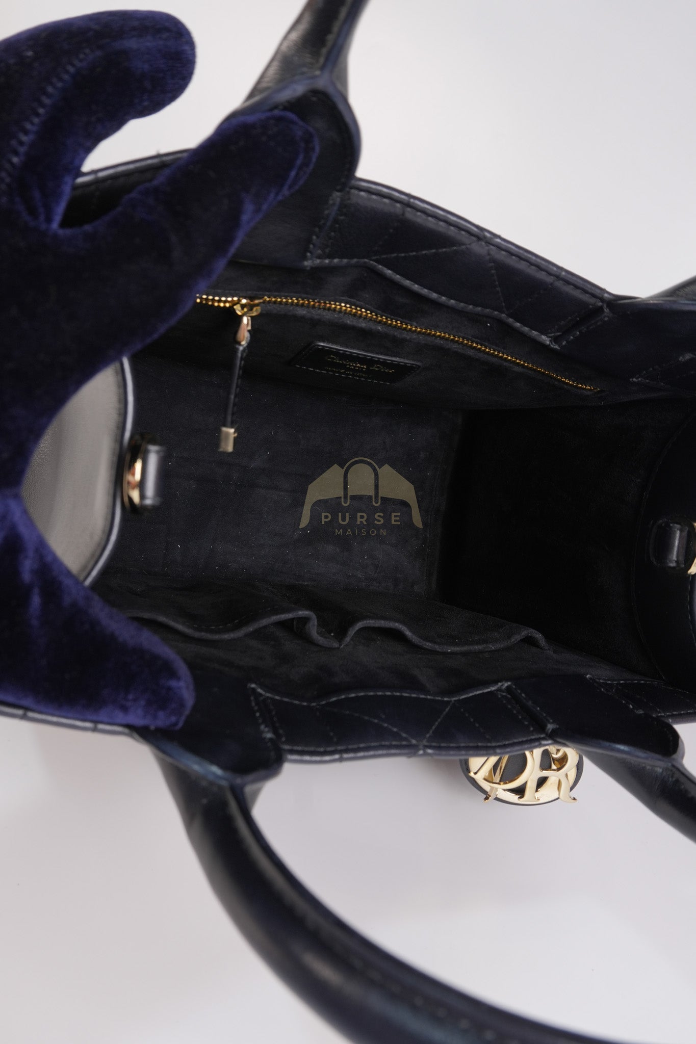 Book Tote Small in Black Macrocannage Calfskin Leather Light Gold Hardware | Purse Maison Luxury Bags Shop