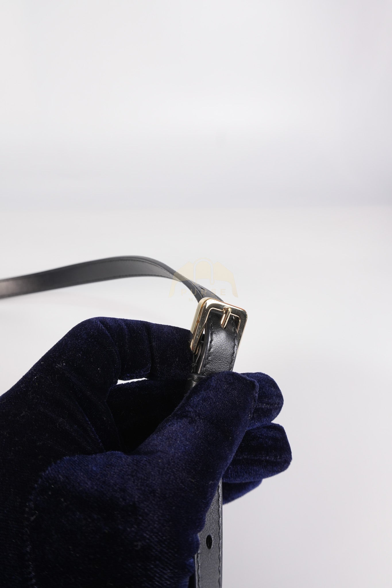 Book Tote Small in Black Macrocannage Calfskin Leather Light Gold Hardware | Purse Maison Luxury Bags Shop