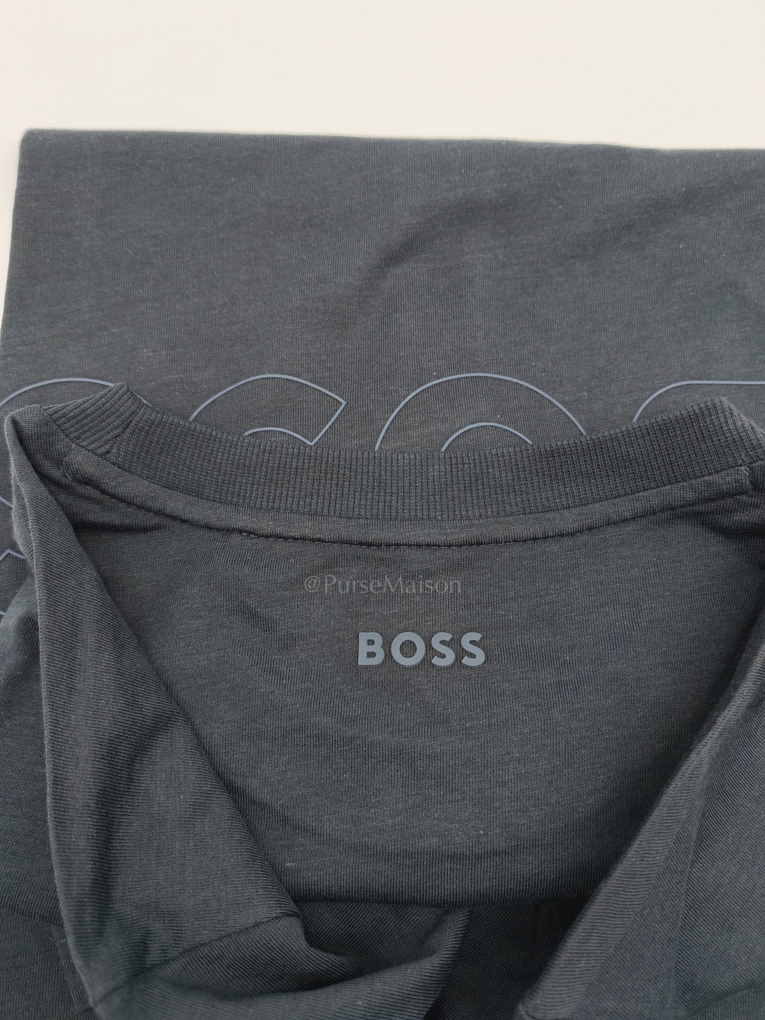 Jersey Cotton T-Shirt in Navy Blue for Men Size L