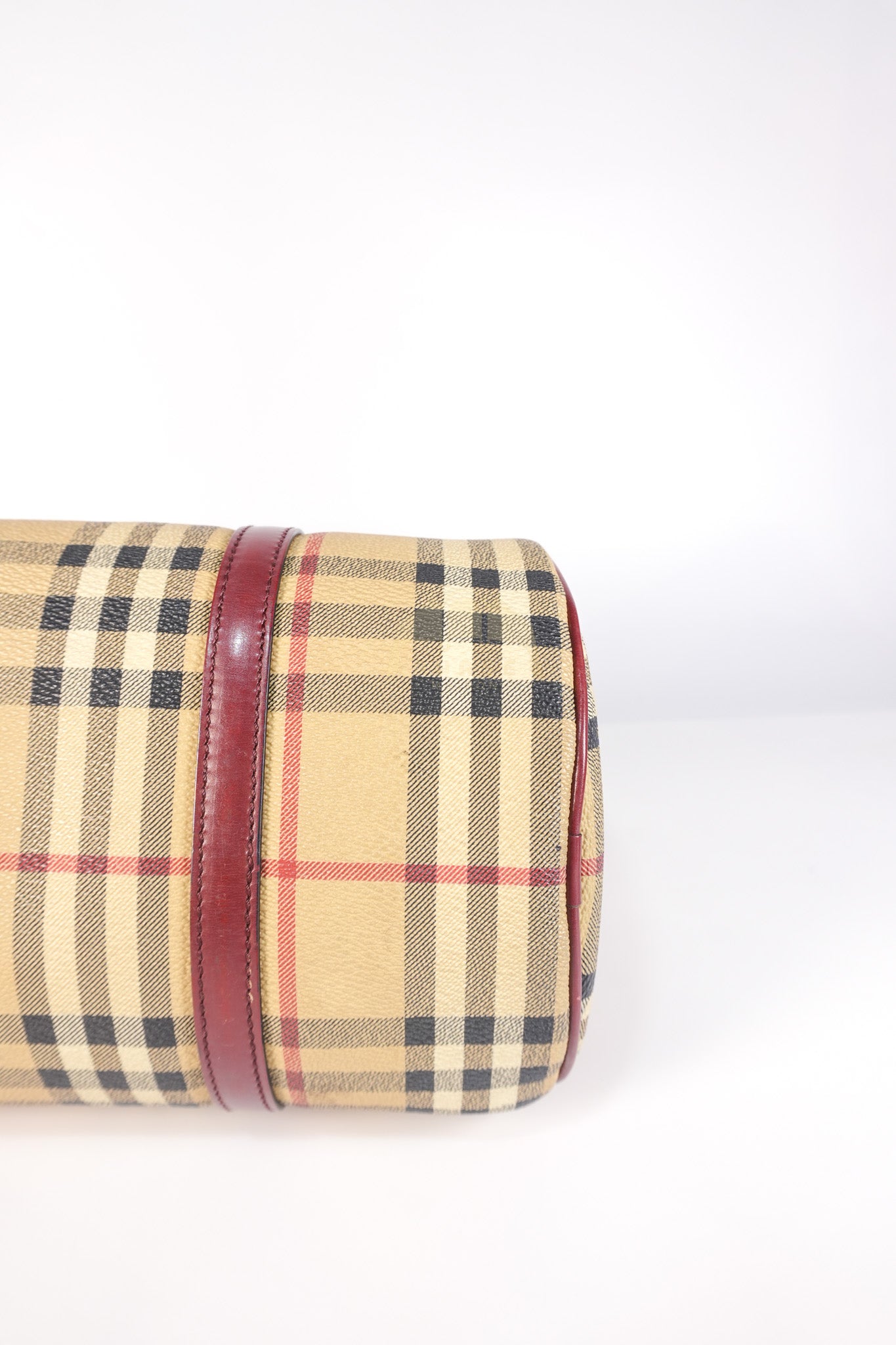 Boston Bag Haymarket Check Coated Canvas | Purse Maison Luxury Bags Shop