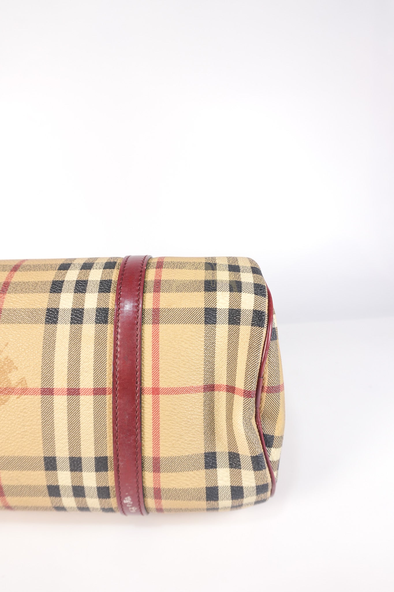 Boston Bag Haymarket Check Coated Canvas | Purse Maison Luxury Bags Shop