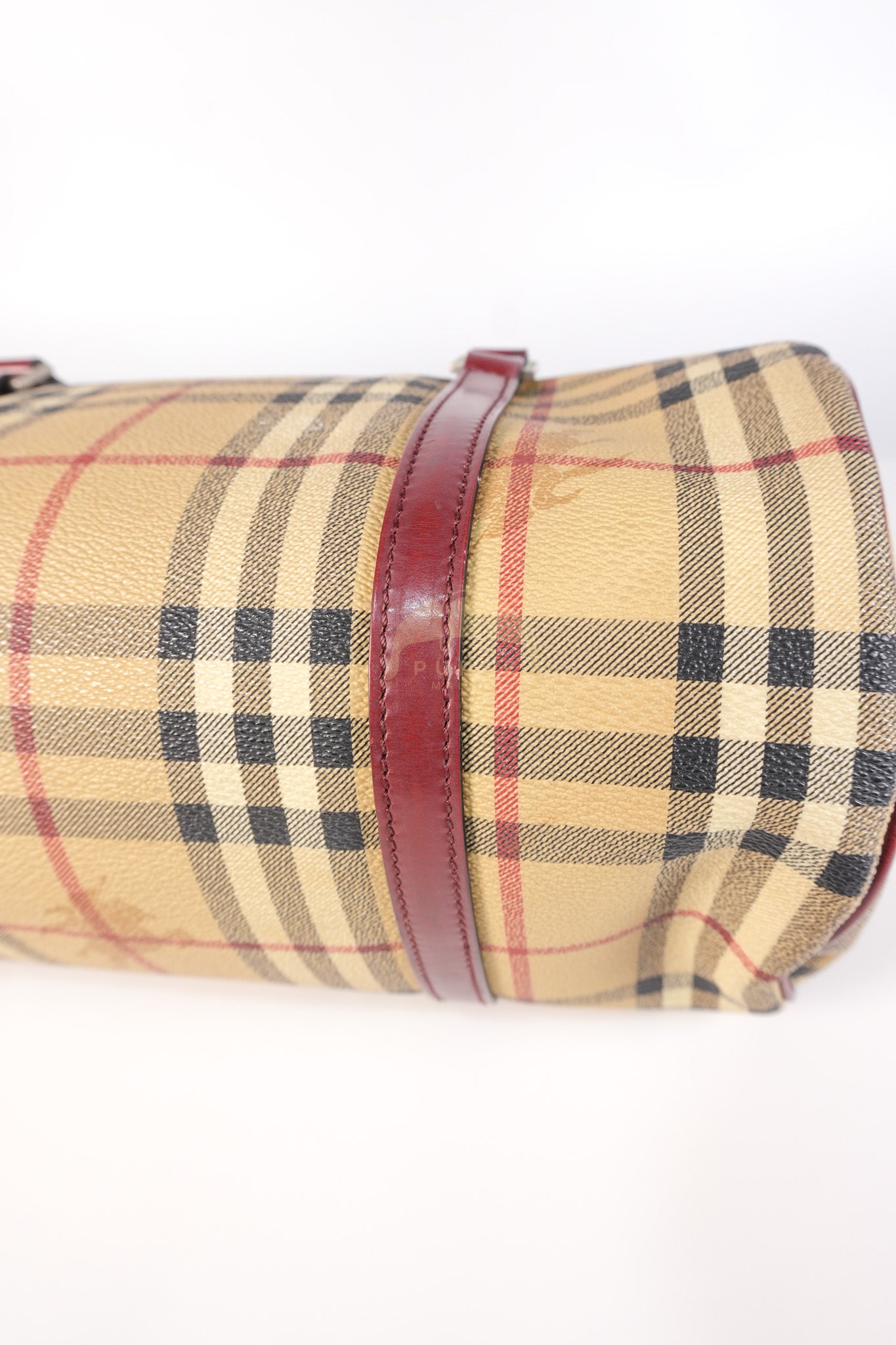 Boston Bag Haymarket Check Coated Canvas | Purse Maison Luxury Bags Shop