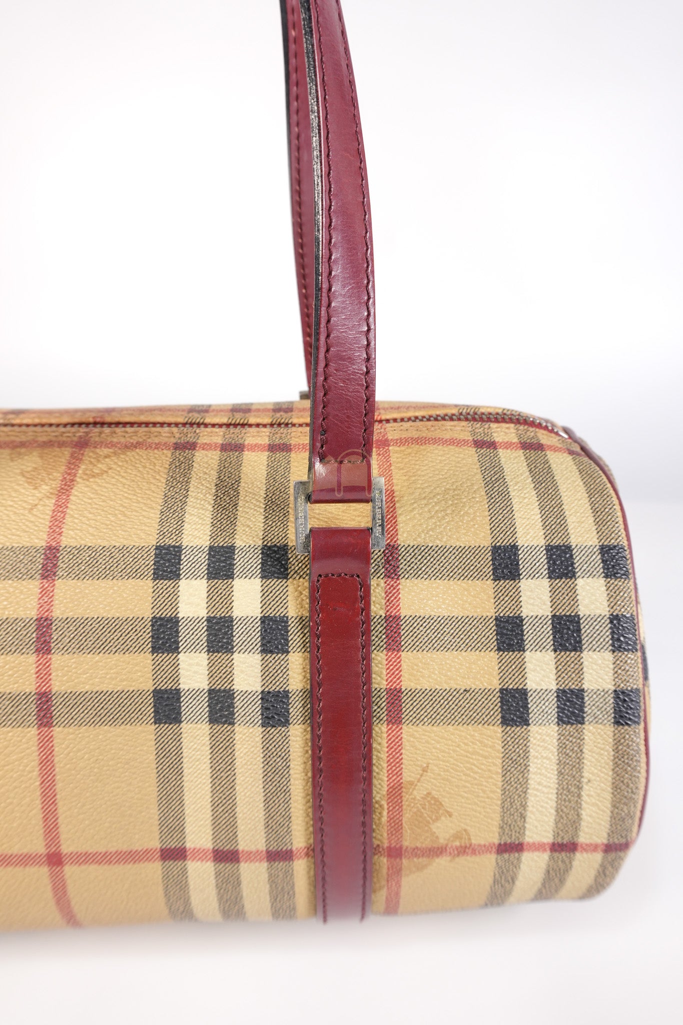 Boston Bag Haymarket Check Coated Canvas | Purse Maison Luxury Bags Shop