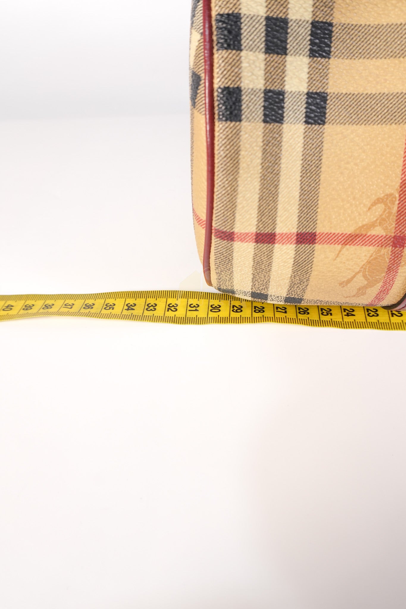 Boston Bag Haymarket Check Coated Canvas | Purse Maison Luxury Bags Shop