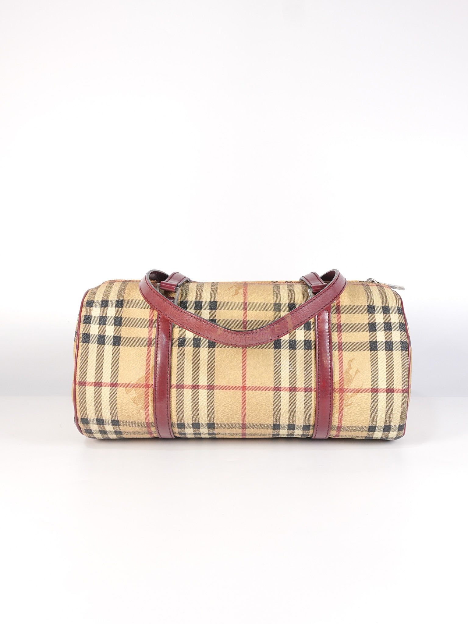 Boston Bag Haymarket Check Coated Canvas | Purse Maison Luxury Bags Shop
