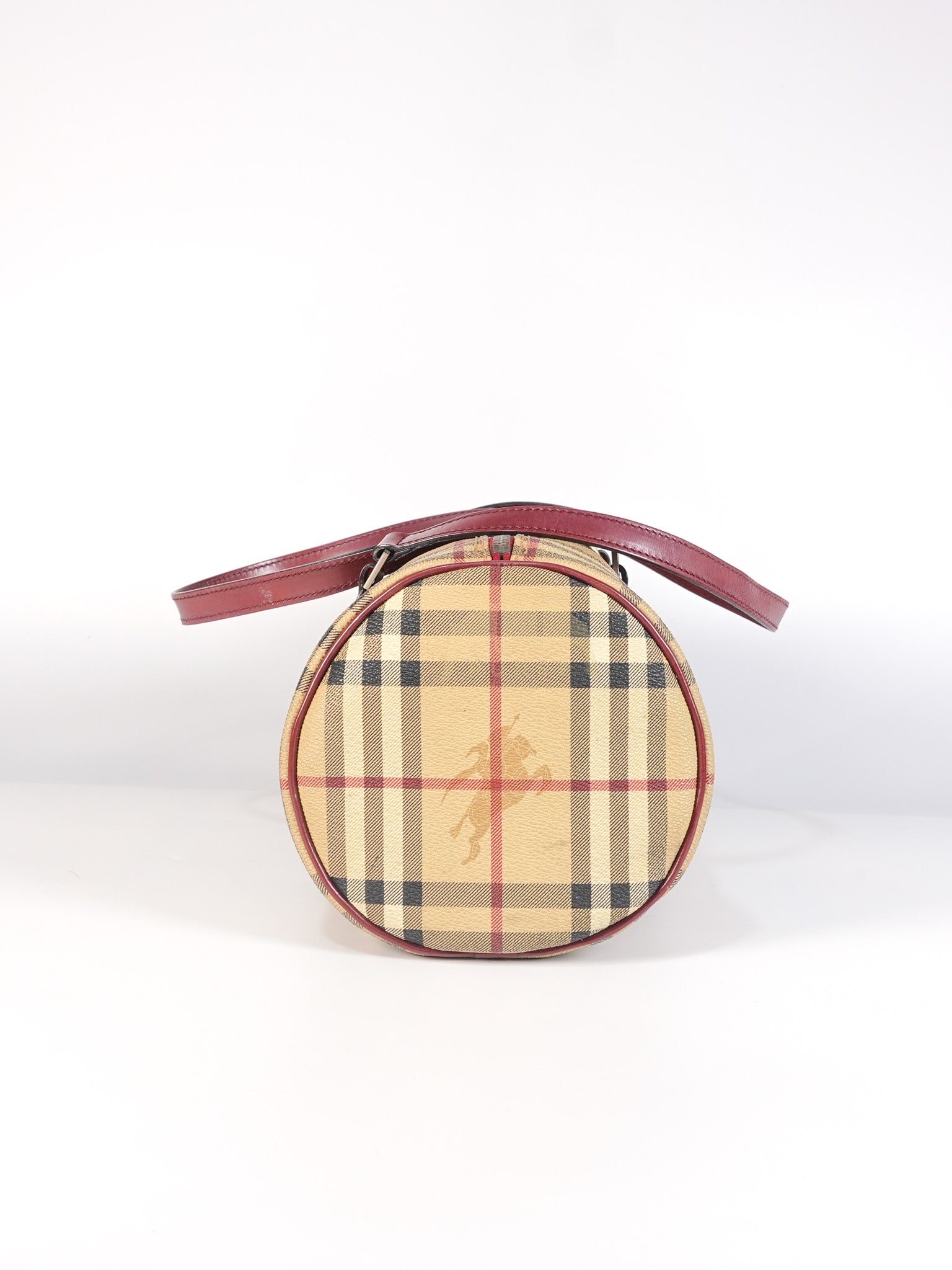 Boston Bag Haymarket Check Coated Canvas | Purse Maison Luxury Bags Shop