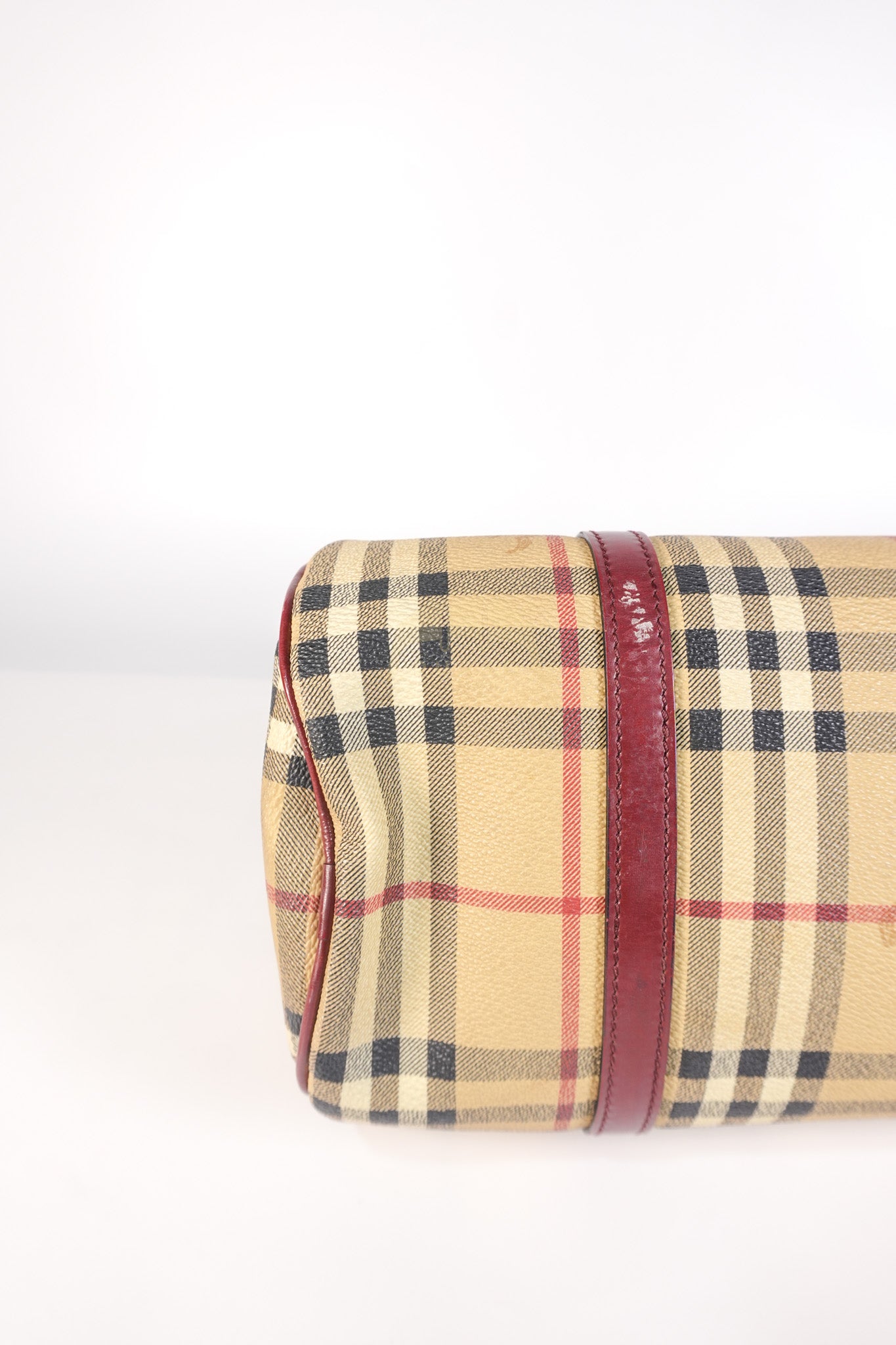 Boston Bag Haymarket Check Coated Canvas | Purse Maison Luxury Bags Shop