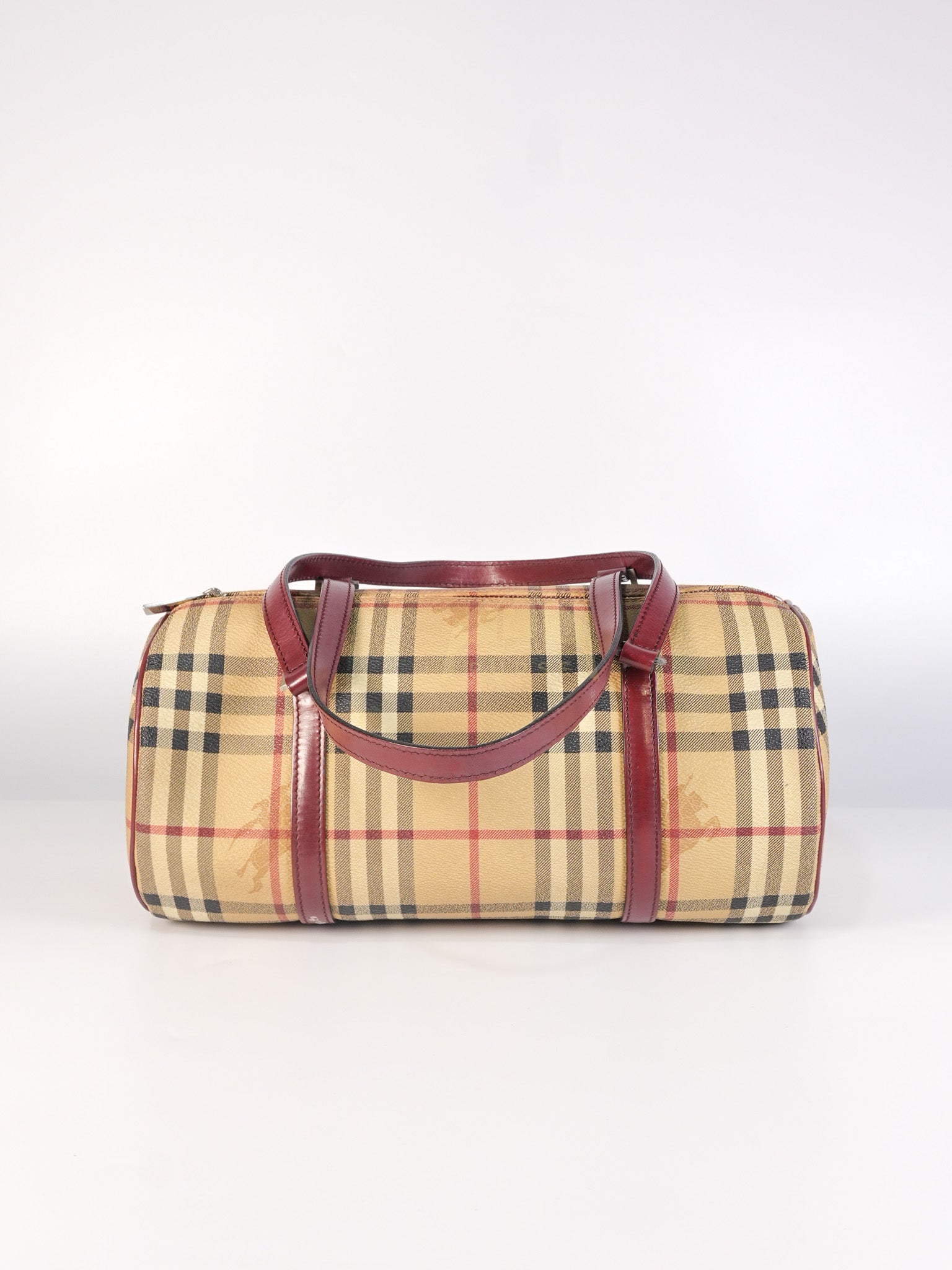 Boston Bag Haymarket Check Coated Canvas | Purse Maison Luxury Bags Shop