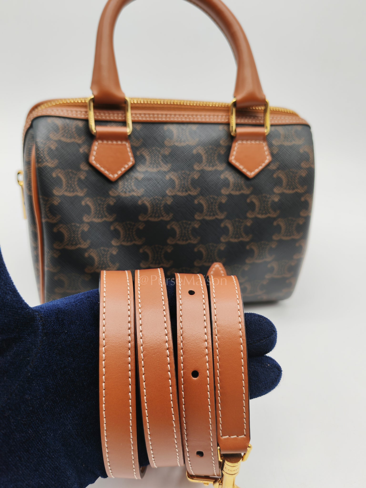 Boston Small in Monogram Canvas Crossbody Bag | Purse Maison Luxury Bags Shop