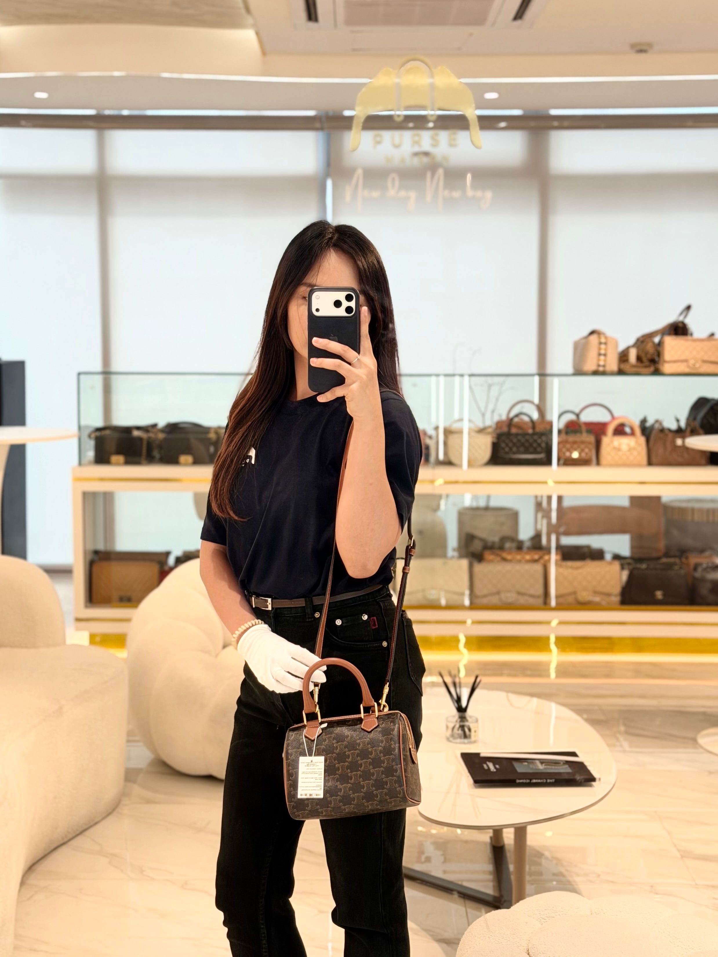 Boston Small in Monogram Canvas Crossbody Bag | Purse Maison Luxury Bags Shop