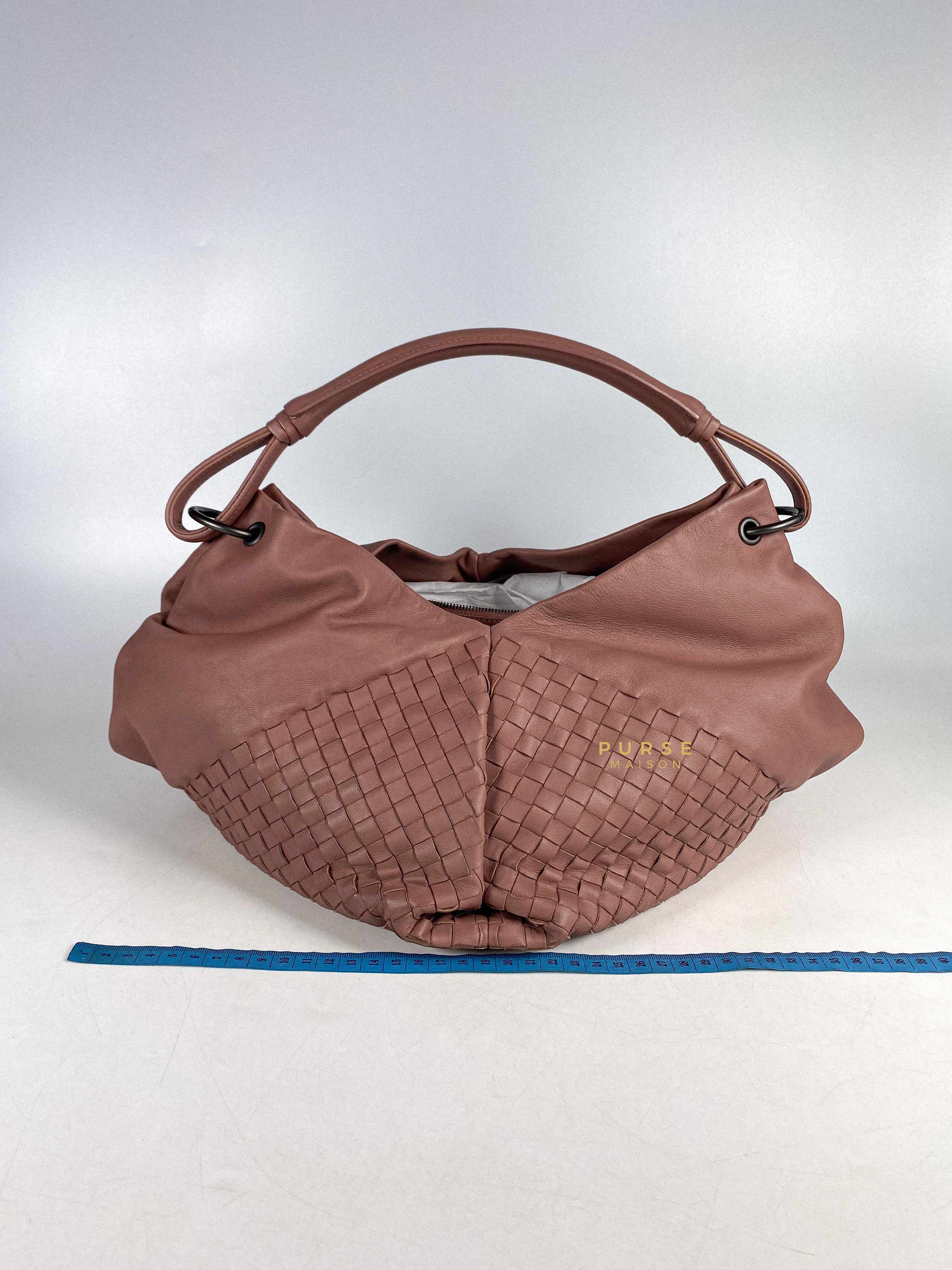 Bottega Veneta Aquilone Fortune Cookie Hobo Intrecciato Nappa Medium